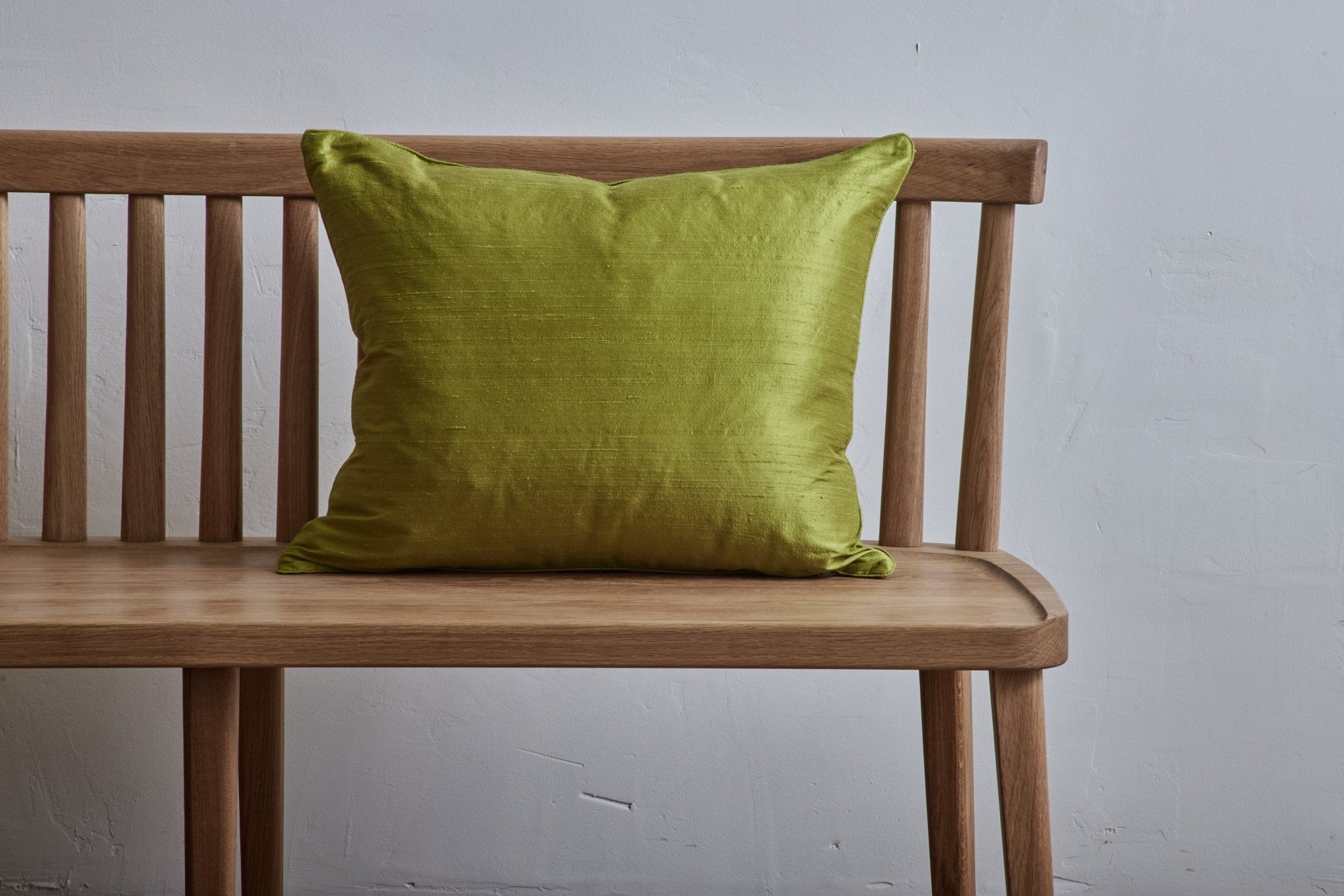 Nicky Kehoe - Silk Pillow in Spring Green