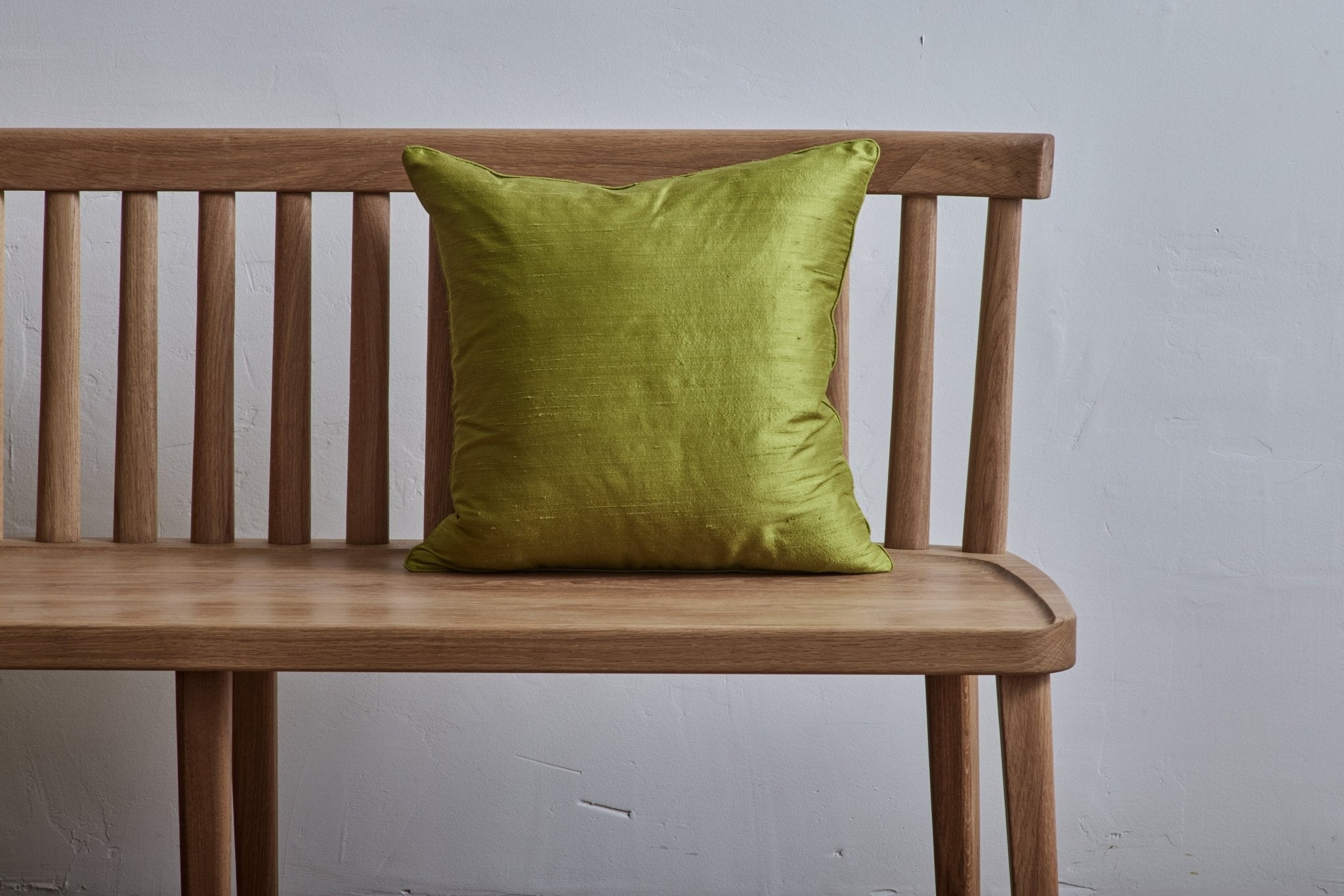 Nicky Kehoe - Silk Pillow in Spring Green