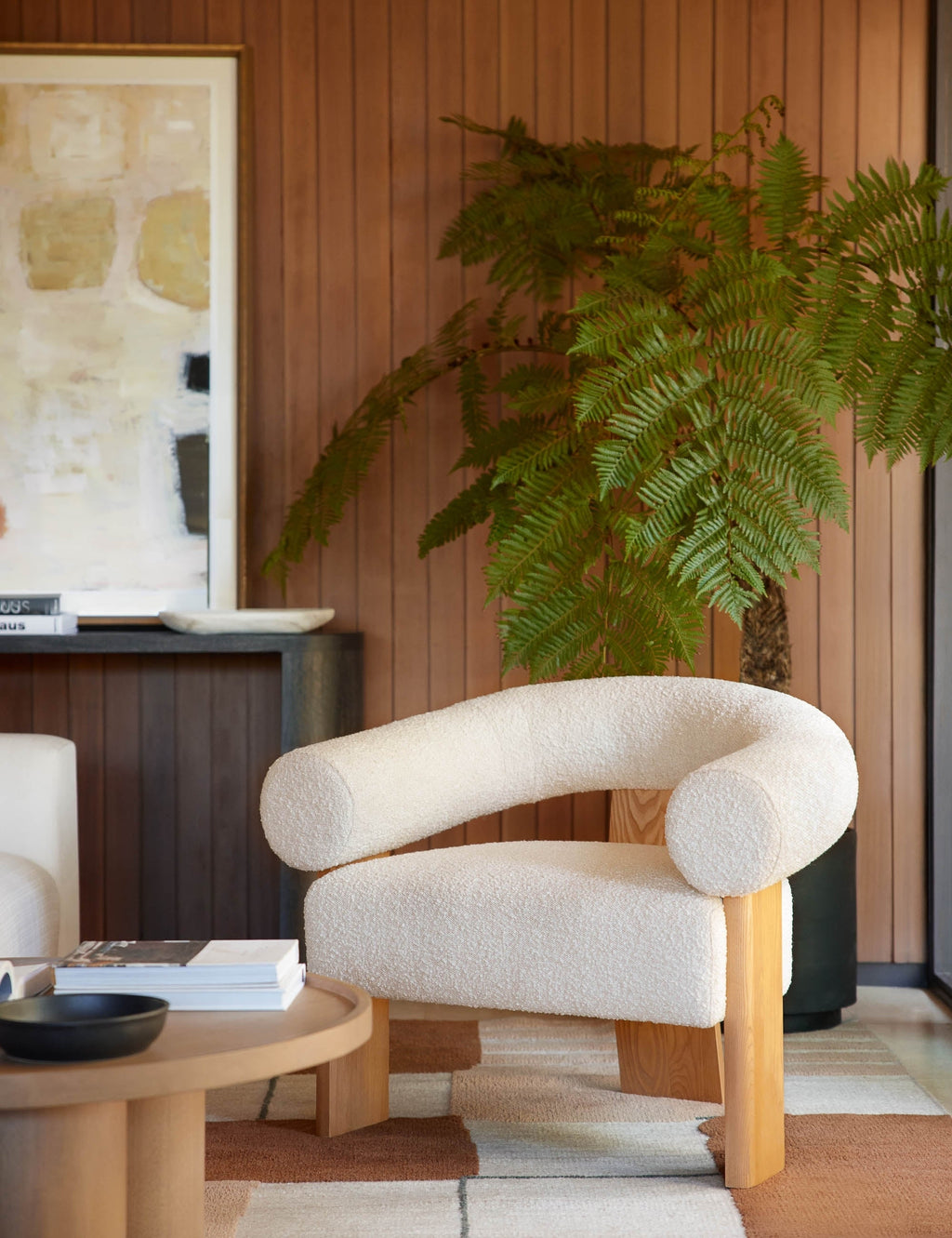 Lulu and Georgia - Open Box: Celeste Accent Chair, Cream