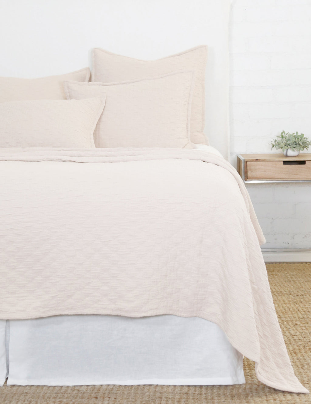 Lulu and Georgia - Ojai Cotton Matelassé Coverlet by Pom Pom at Home
