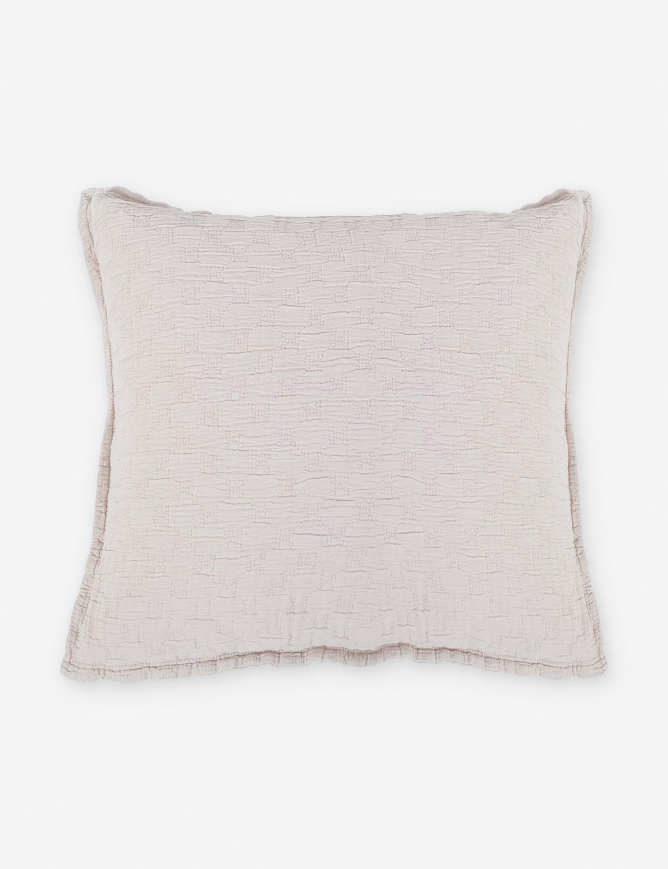 Lulu and Georgia - Ojai Cotton Matelasse Euro Sham by Pom Pom at Home