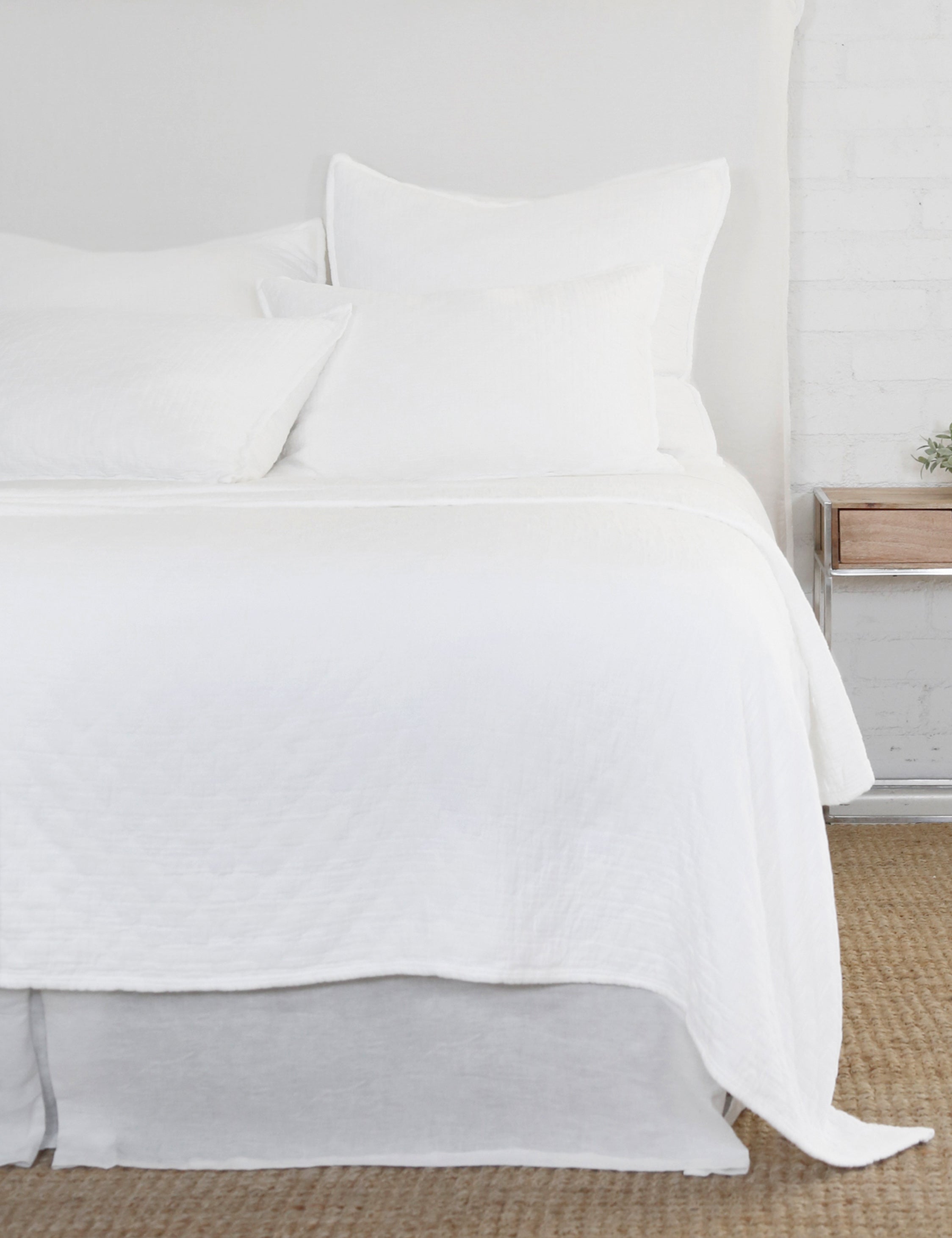Lulu and Georgia - Ojai Cotton Matelasse Euro Sham by Pom Pom at Home