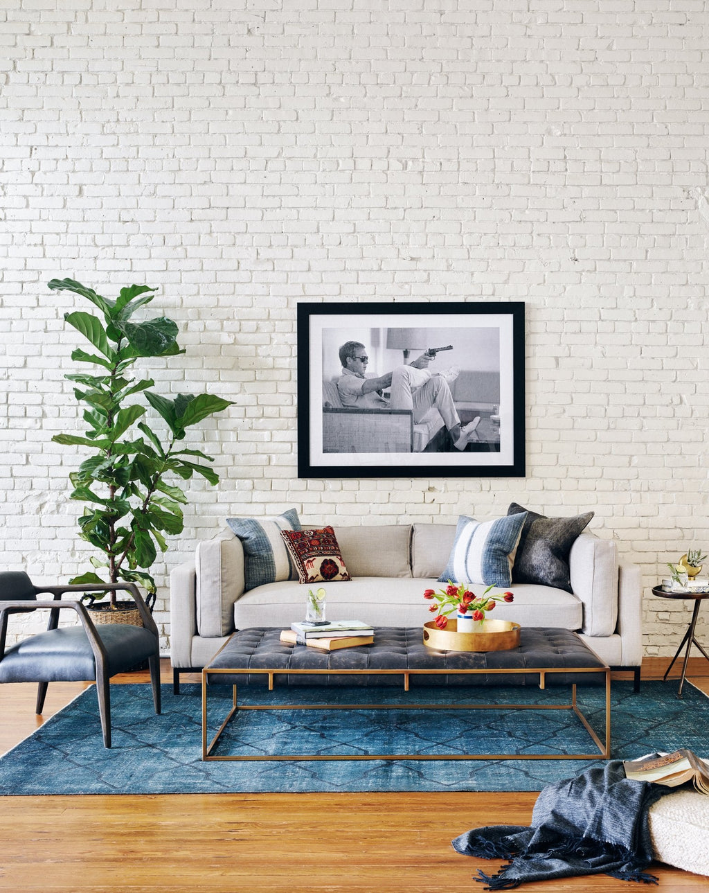 Lulu and Georgia - Olwina Leather Coffee Table