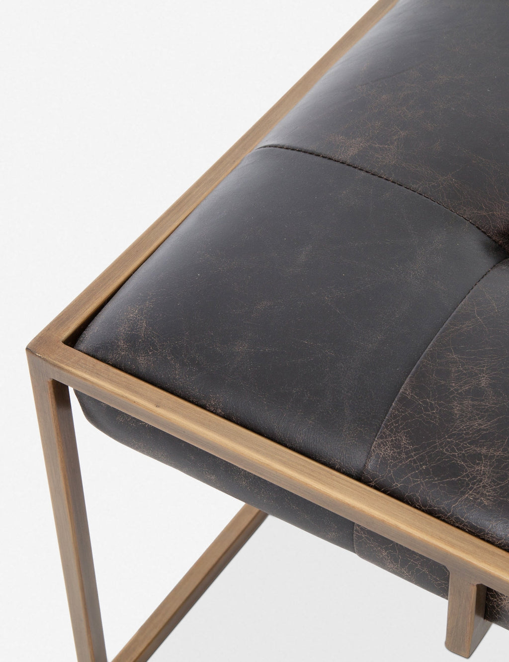 Lulu and Georgia - Olwina Square Leather Coffee Table