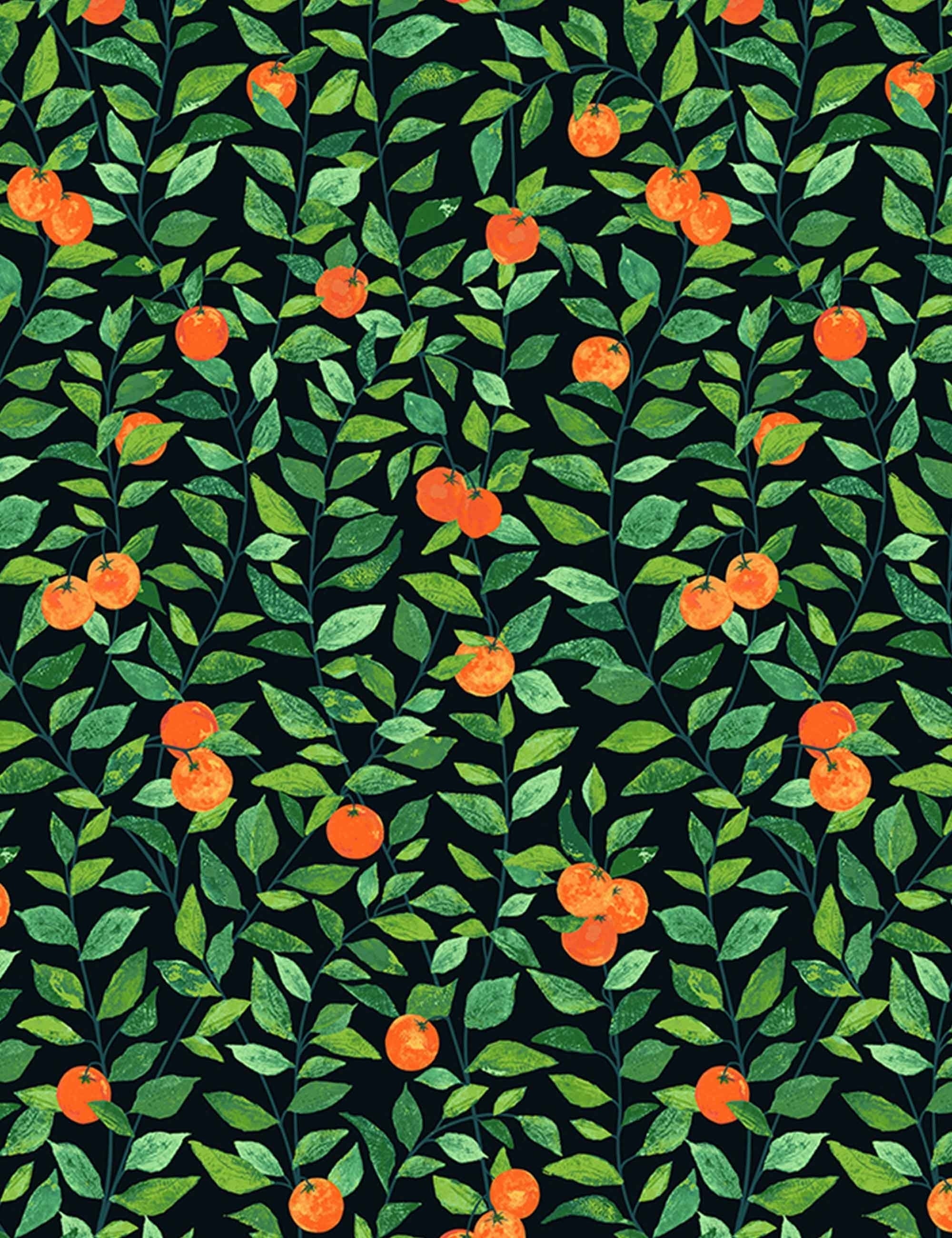 Lulu and Georgia - Orange Crush Wallpaper by Nathan Turner