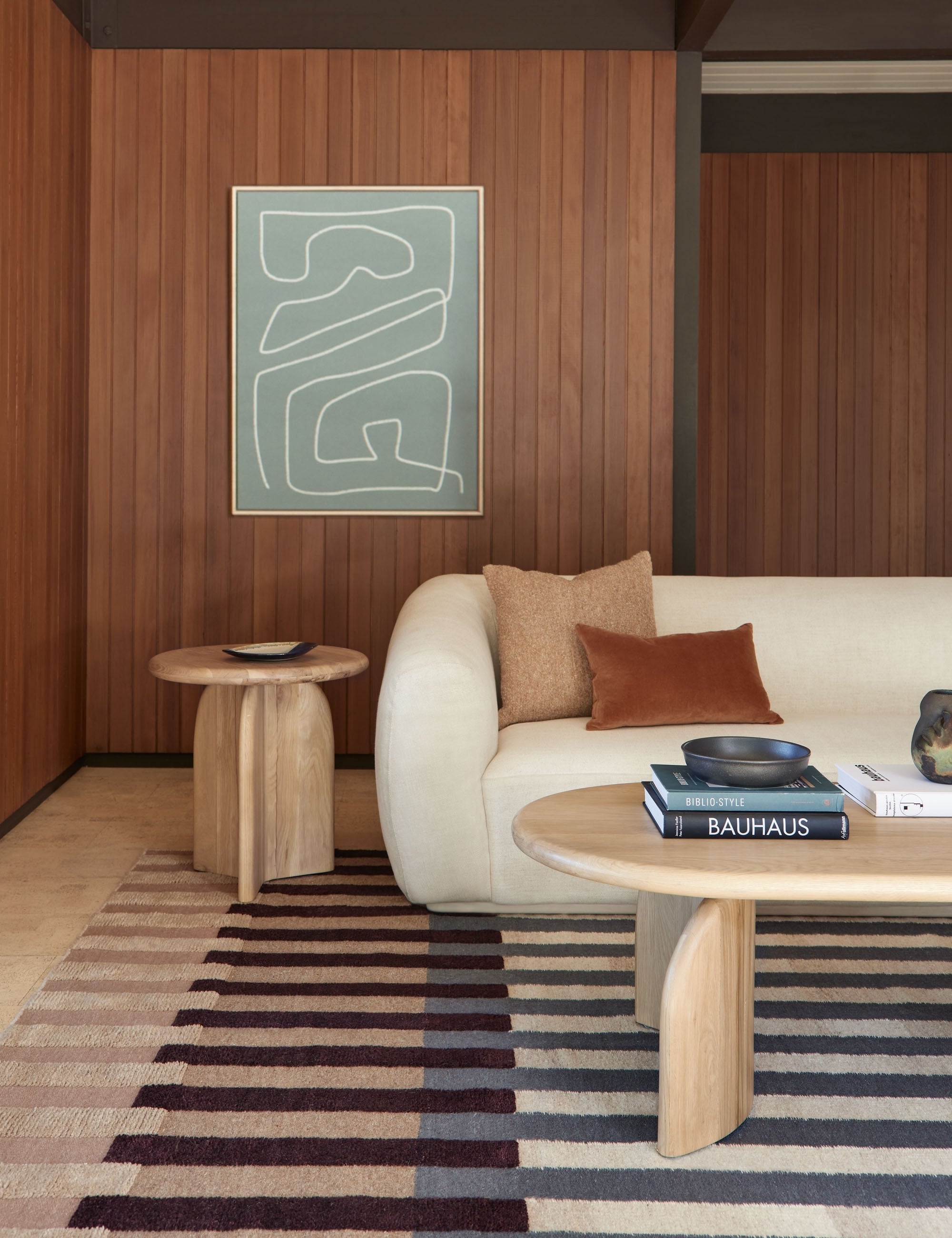 Lulu and Georgia - Otti Hand - Knotted Wool Rug Swatch 18" x 18" by Nina Freudenberger