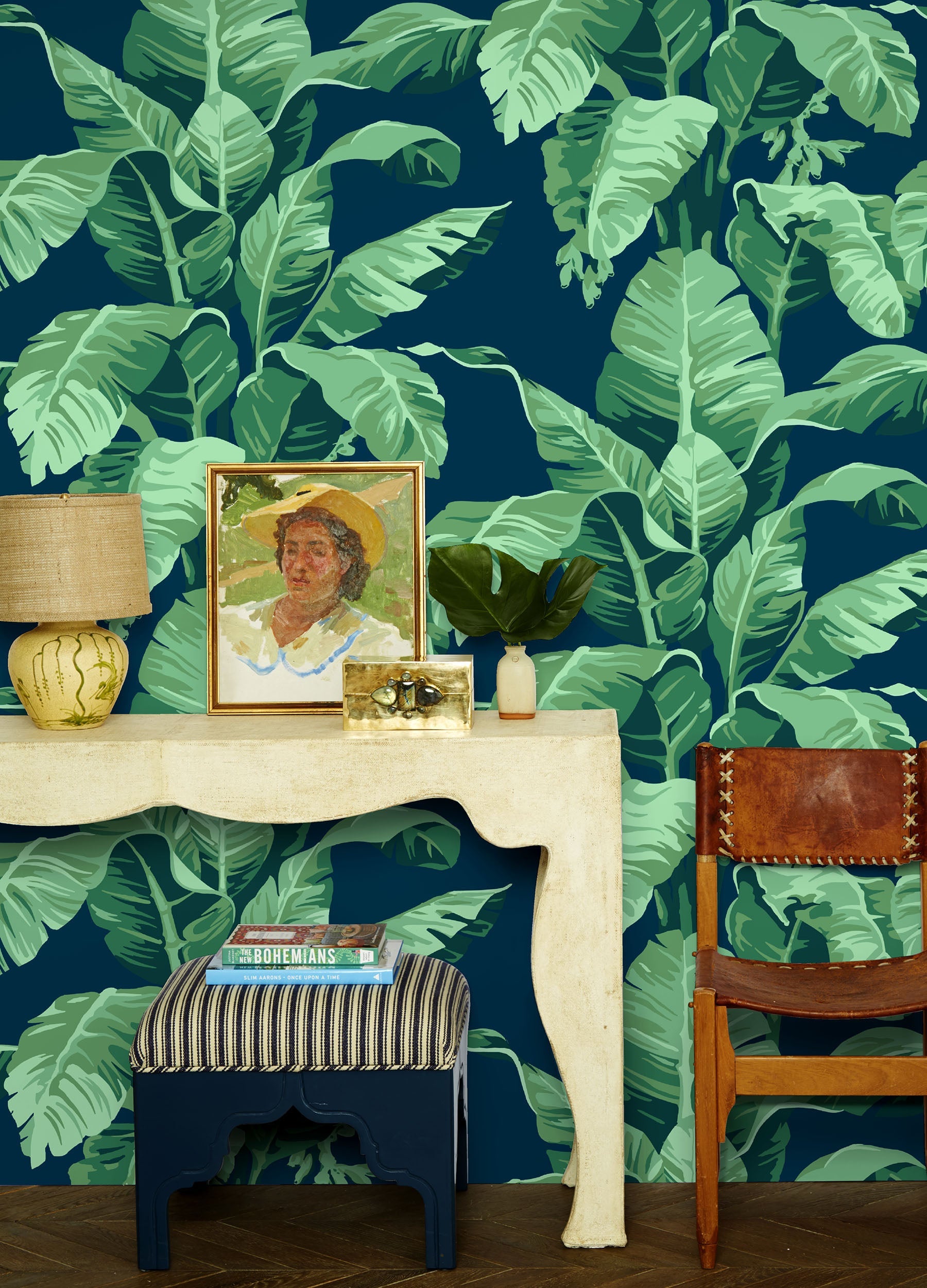 Lulu and Georgia - Pacifico Palm Wallpaper by Nathan Turner