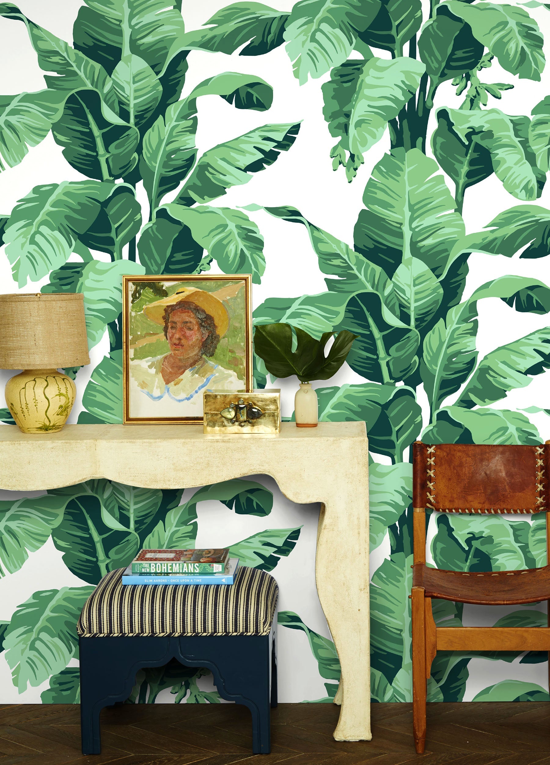 Lulu and Georgia - Pacifico Palm Wallpaper by Nathan Turner