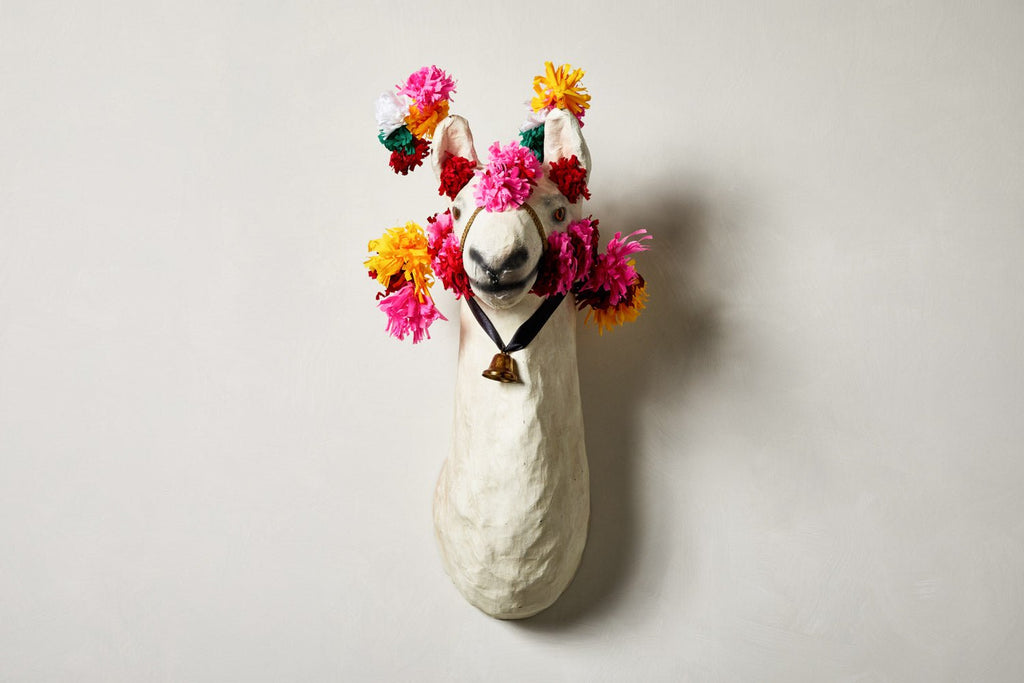 Nicky Kehoe - Paper Mâché Taxidermy, Baby Pom Llama