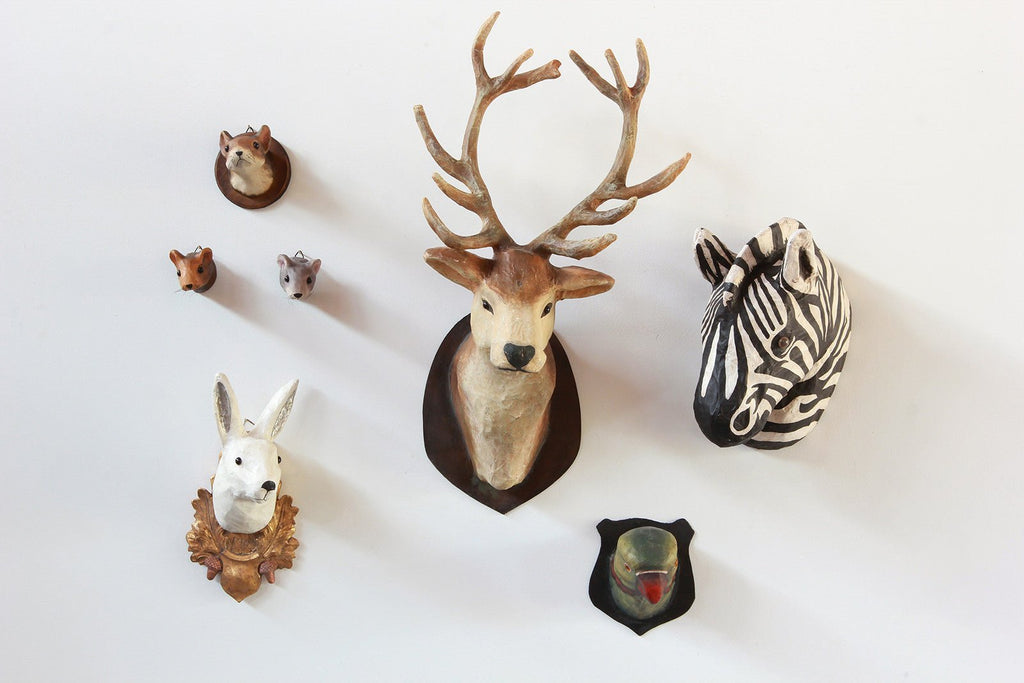 Nicky Kehoe - Paper Mâché Taxidermy, Baby Pom Llama