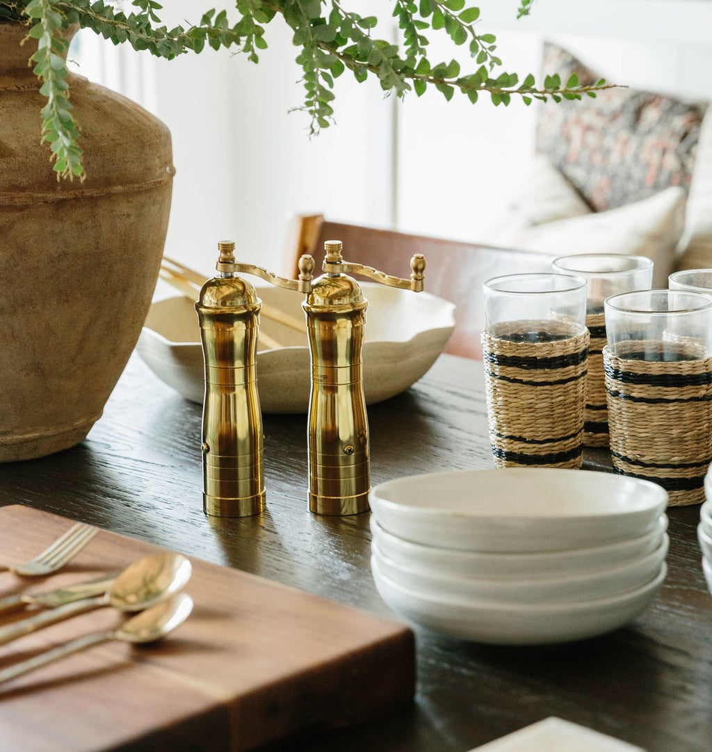 Amber Interiors - 8" Athena Brass Pepper Mill