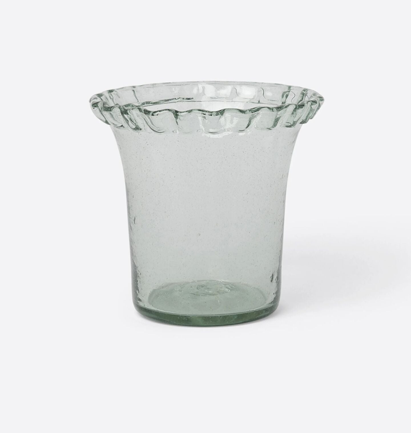 Amber Interiors - Pie Crust Glass Planter