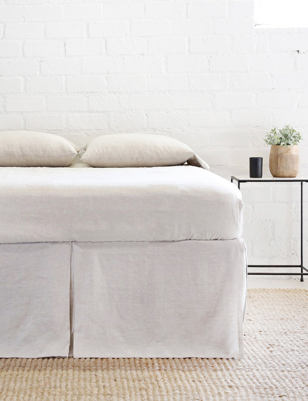 Lulu and Georgia - Pleated Linen Bed Skirt by Pom Pom at Home