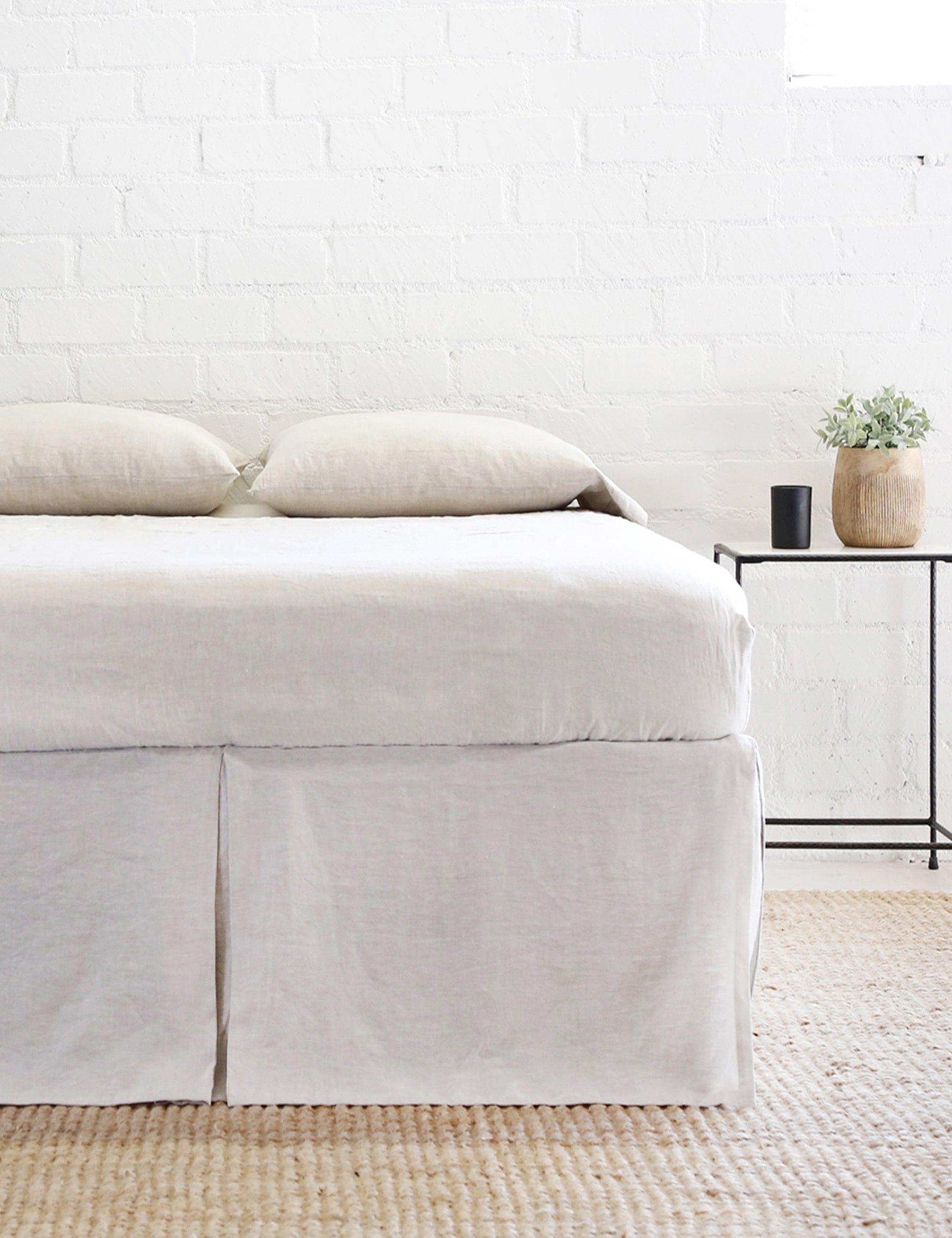 Lulu and Georgia - Pleated Linen Bed Skirt by Pom Pom at Home