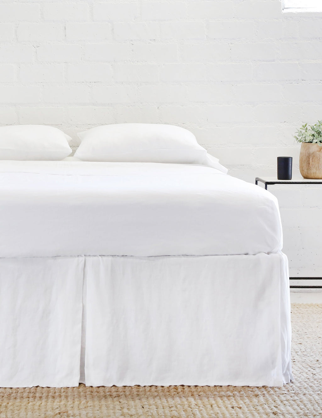 Lulu and Georgia - Pleated Linen Bed Skirt by Pom Pom at Home