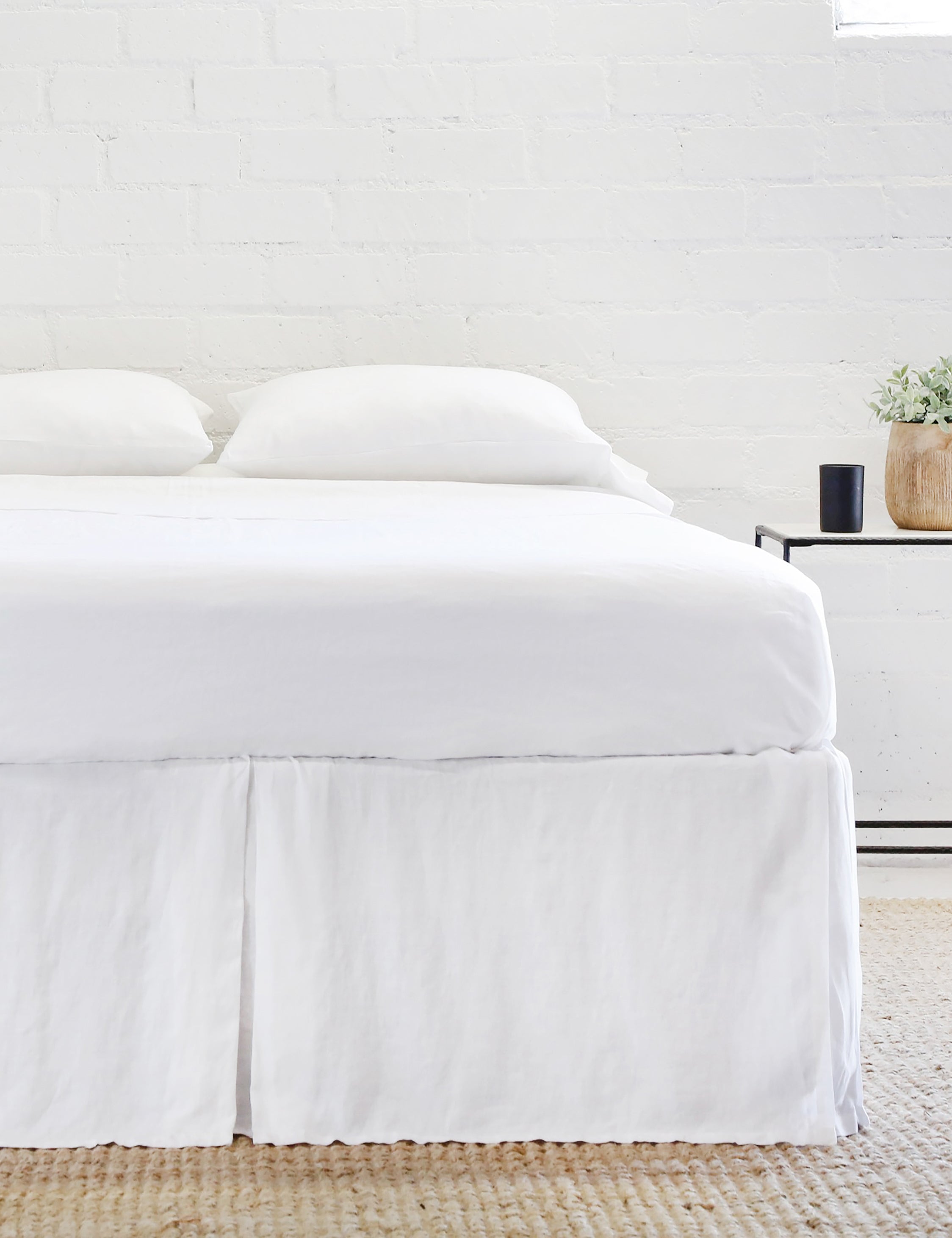 Lulu and Georgia - Pleated Linen Bed Skirt by Pom Pom at Home