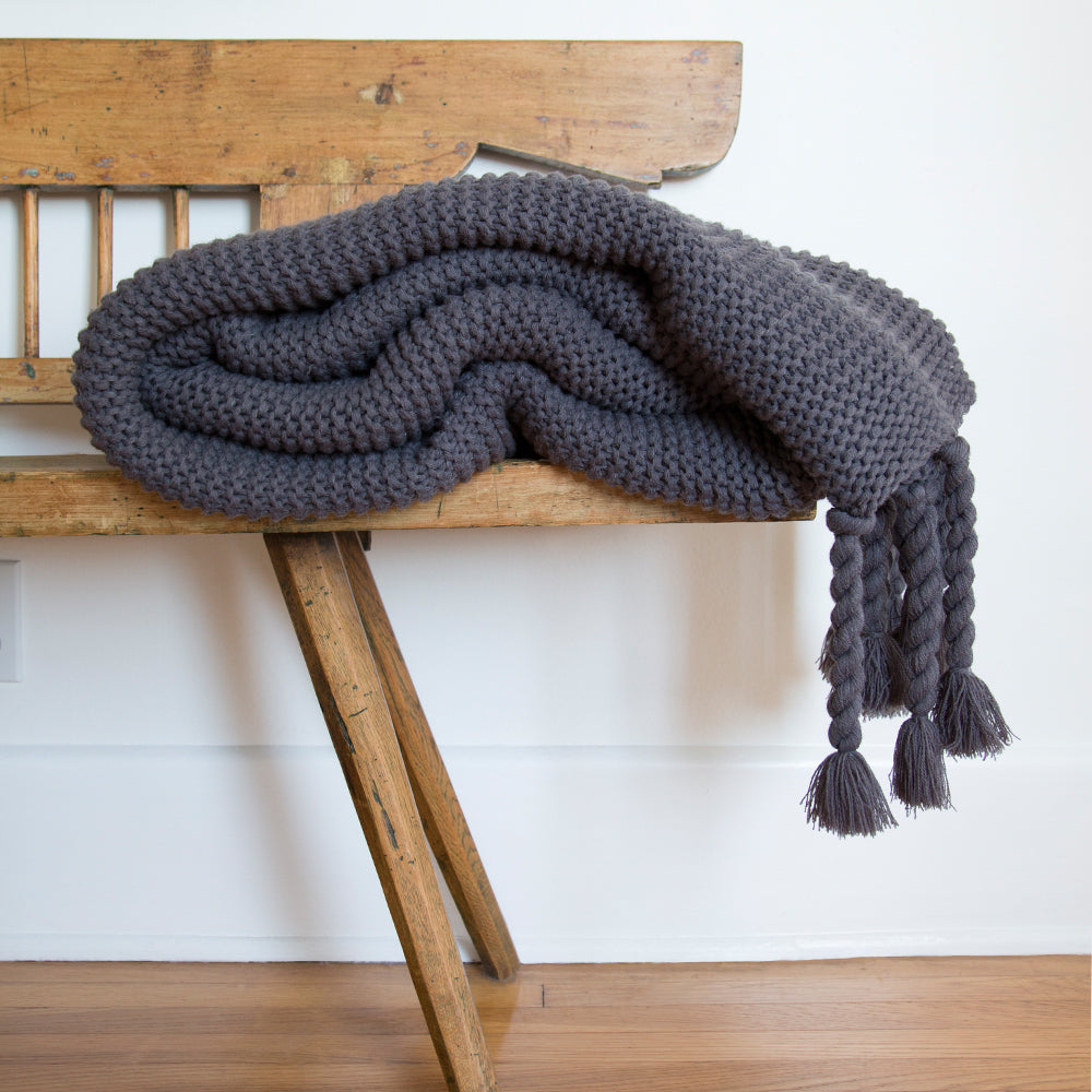 Lulu and Georgia - Trestles Chunky Knit Throw by Pom Pom at Home
