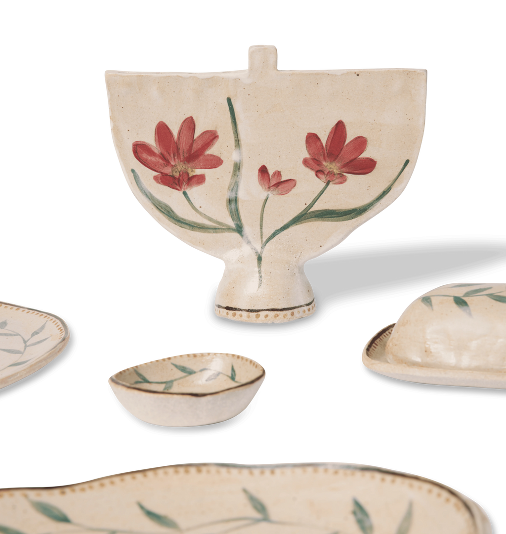 Amber Interiors - Floral and Vine Menorah