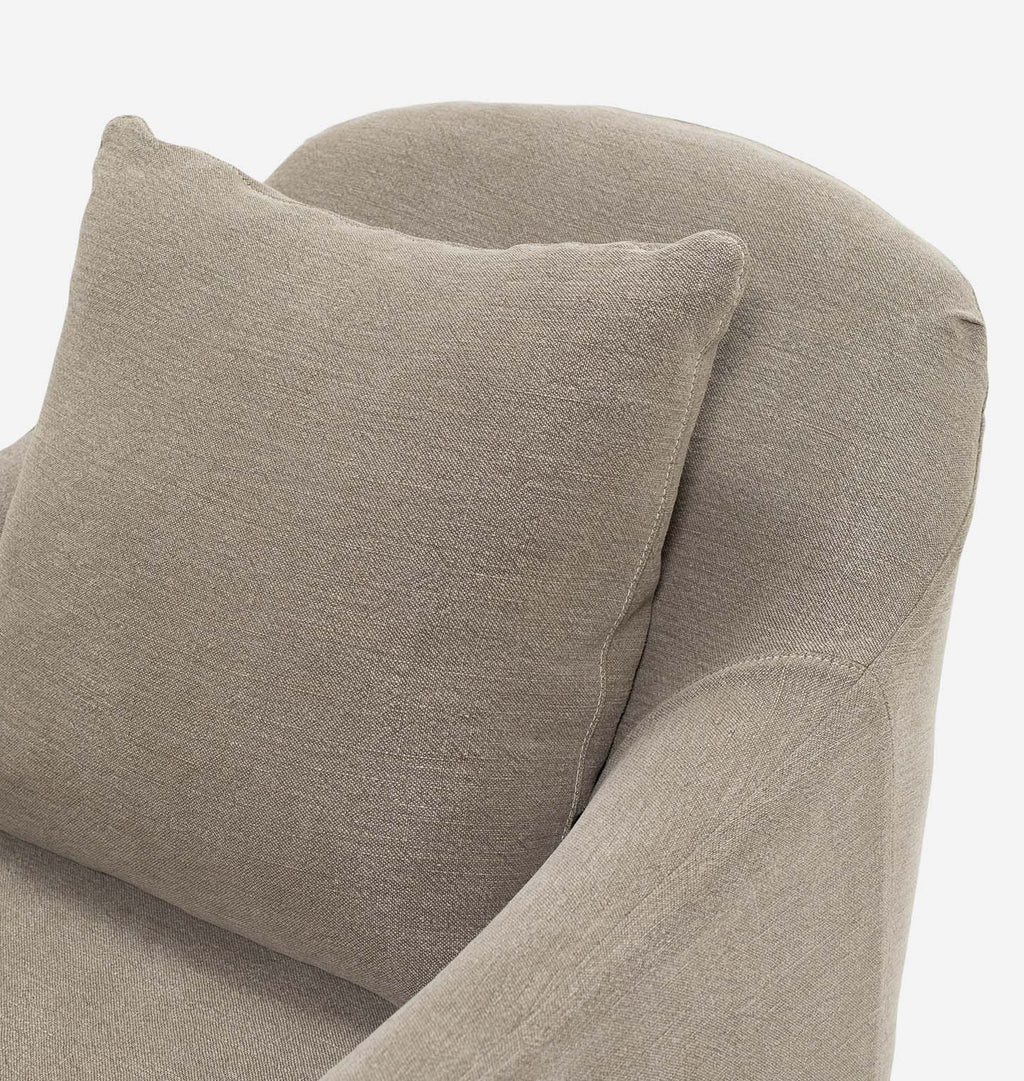 Amber Interiors - Luna Slipcovered Chair
