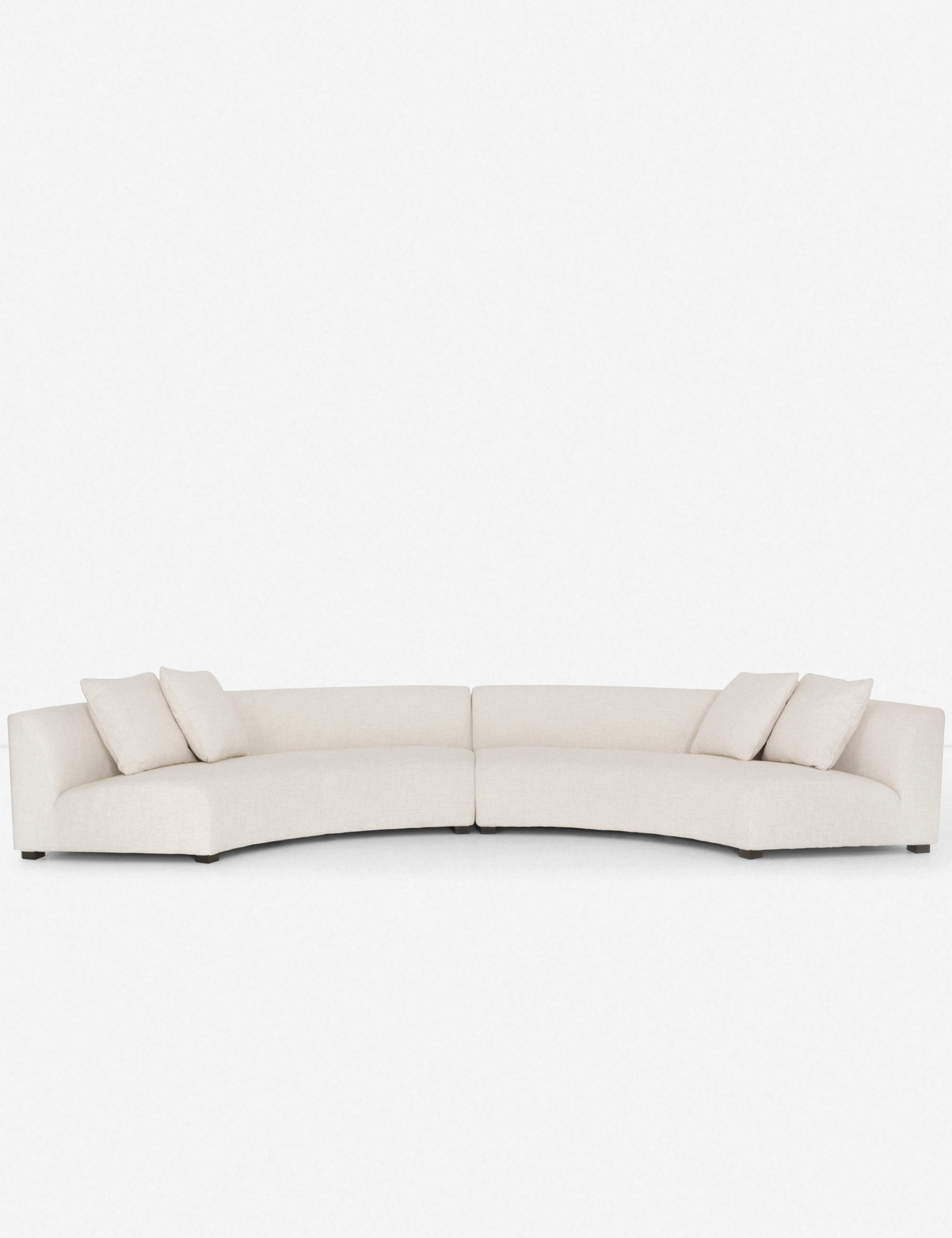 Lulu and Georgia - Saban 2 - Piece Curved Sectional Sofa