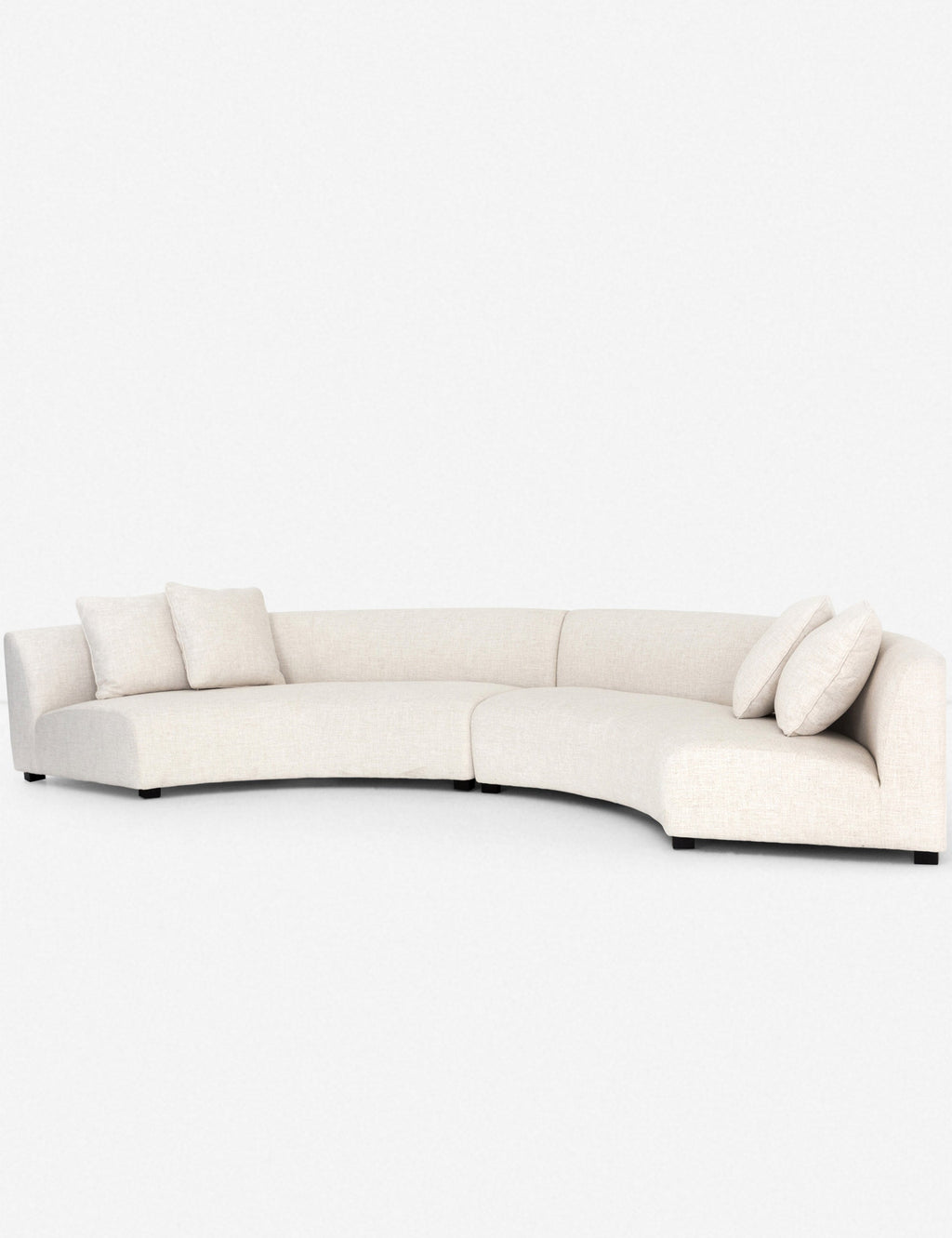 Lulu and Georgia - Saban 2 - Piece Curved Sectional Sofa