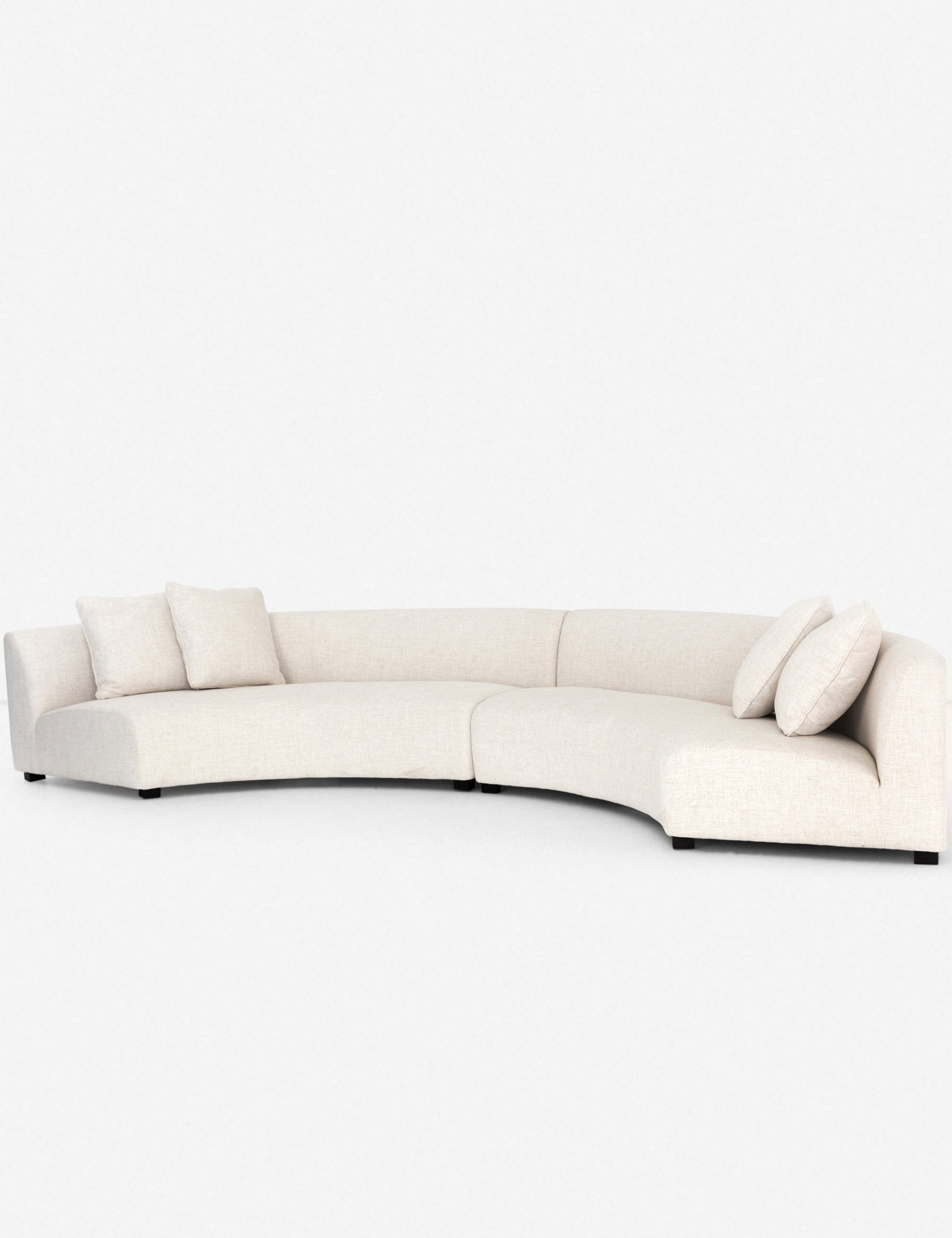 Lulu and Georgia - Saban 2 - Piece Curved Sectional Sofa