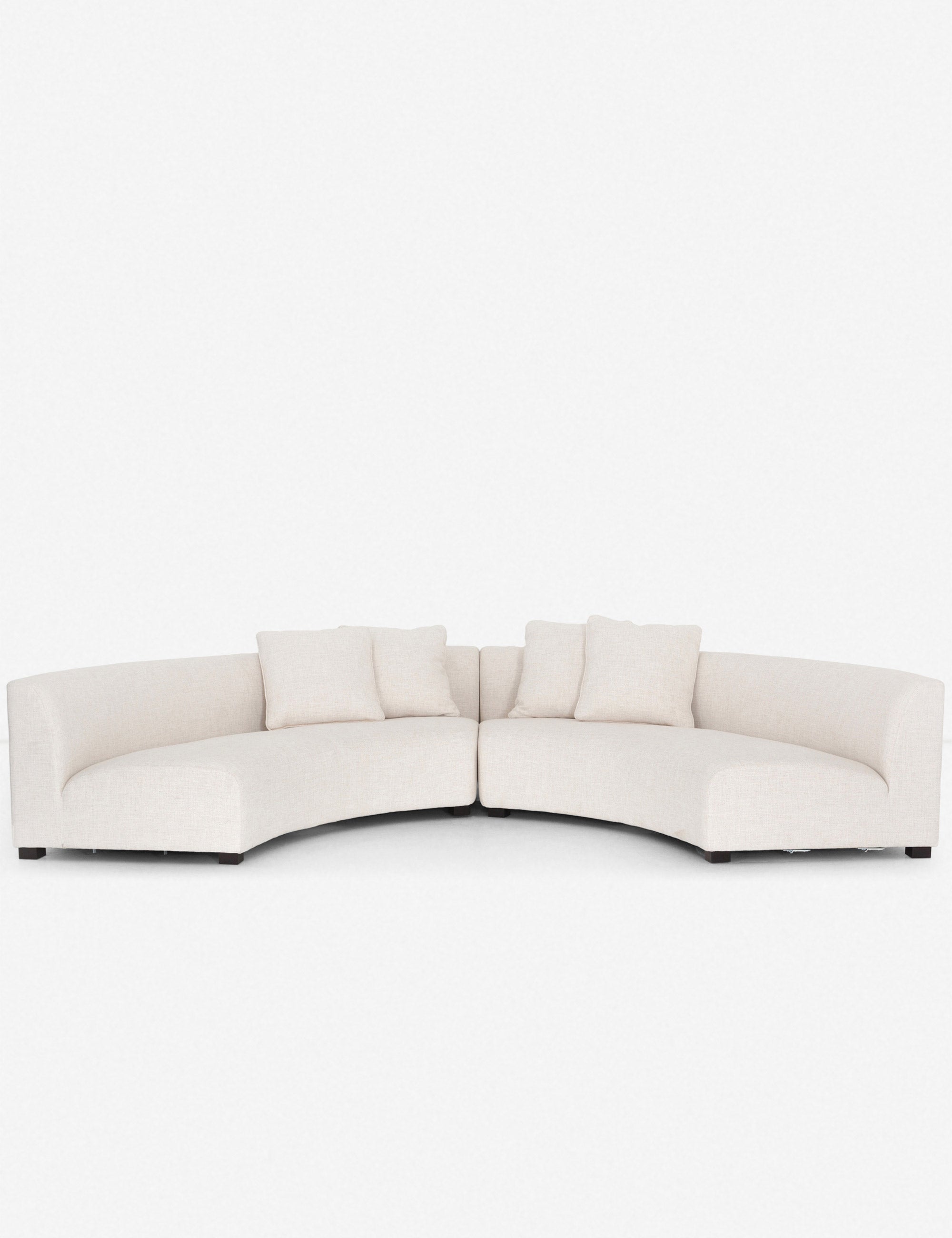 Lulu and Georgia - Saban 2 - Piece Curved Sectional Sofa