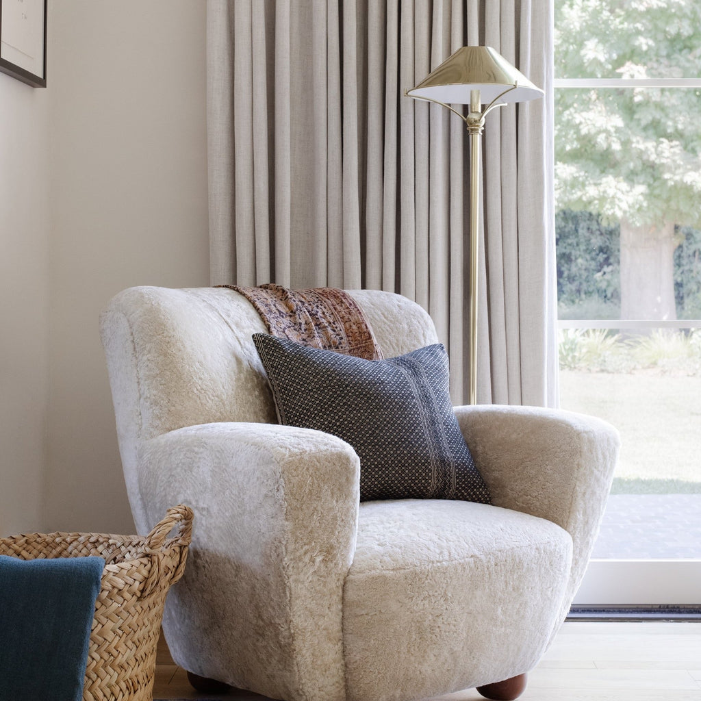 Amber Interiors - Musa Brass Floor Lamp