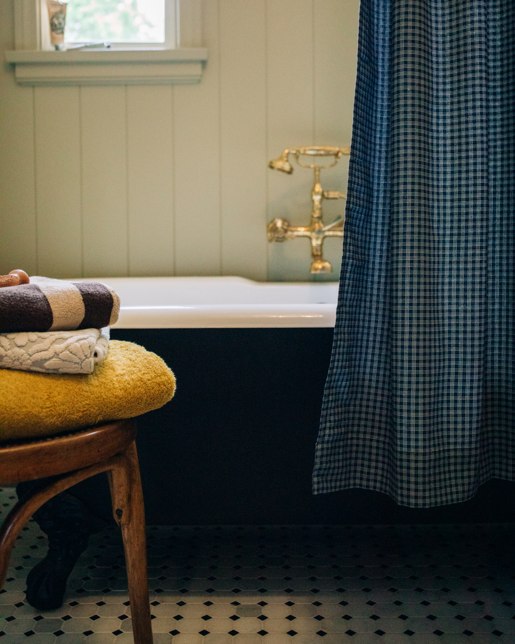 Nicky Kehoe - Shower Curtain in Onsen Grid