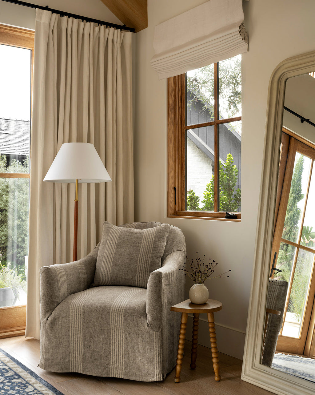 McGee & Co - Trudeaux Slipcover Swivel Chair
