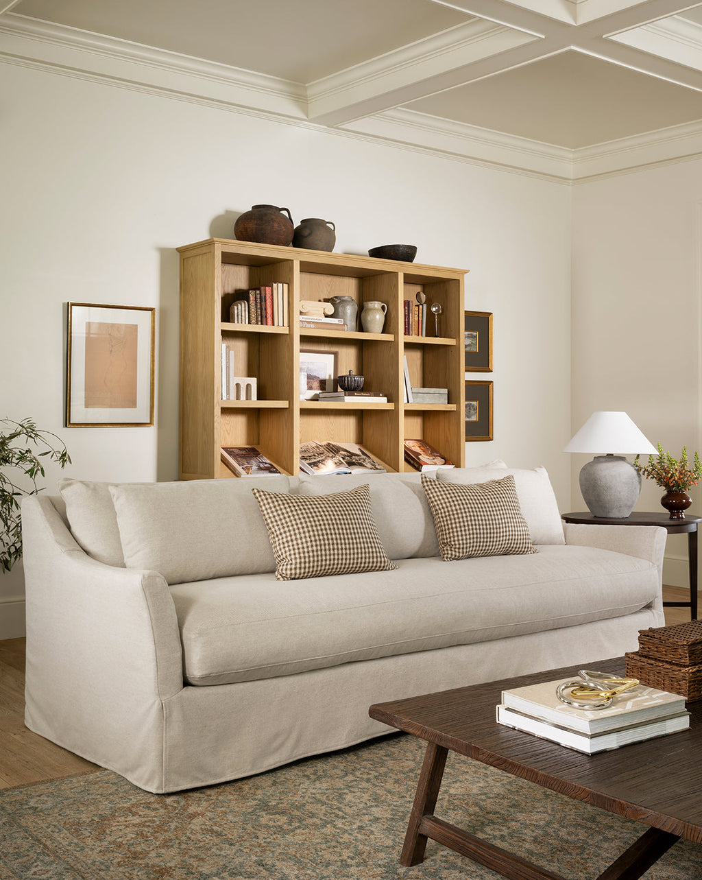 McGee & Co - Wilhelmina Classic Slipcover Sofa (85" - 110")