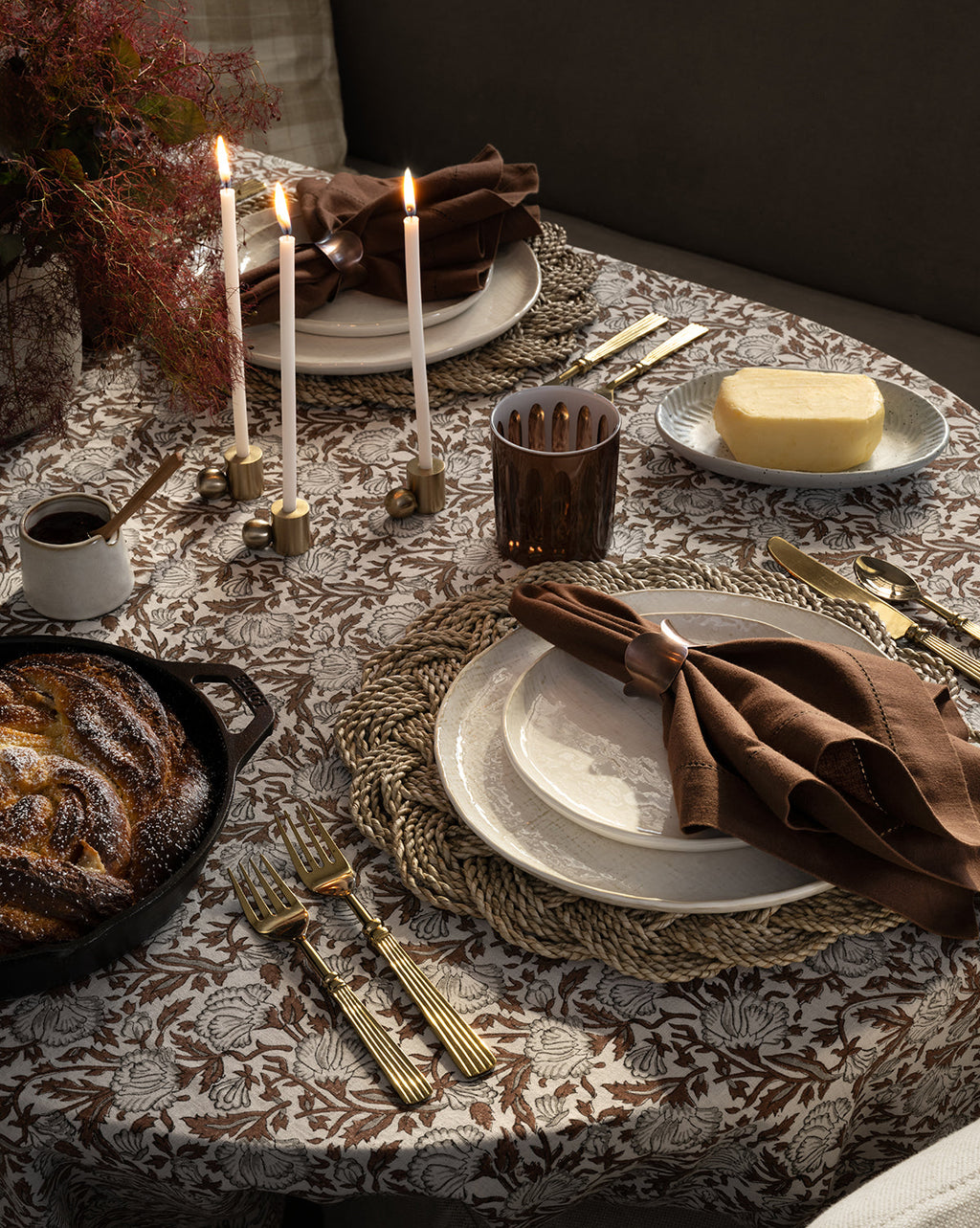 McGee & Co - Lannister Block Print Tablecloth