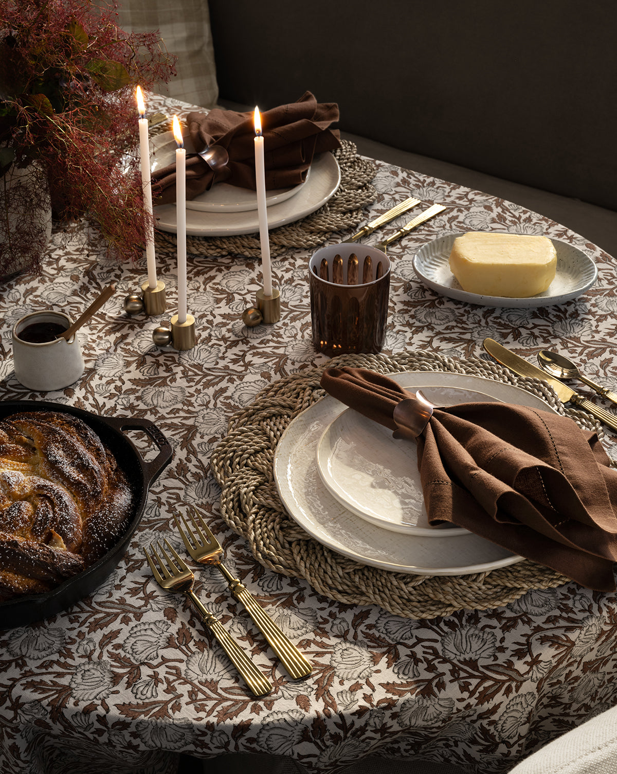 McGee & Co - Lannister Block Print Tablecloth