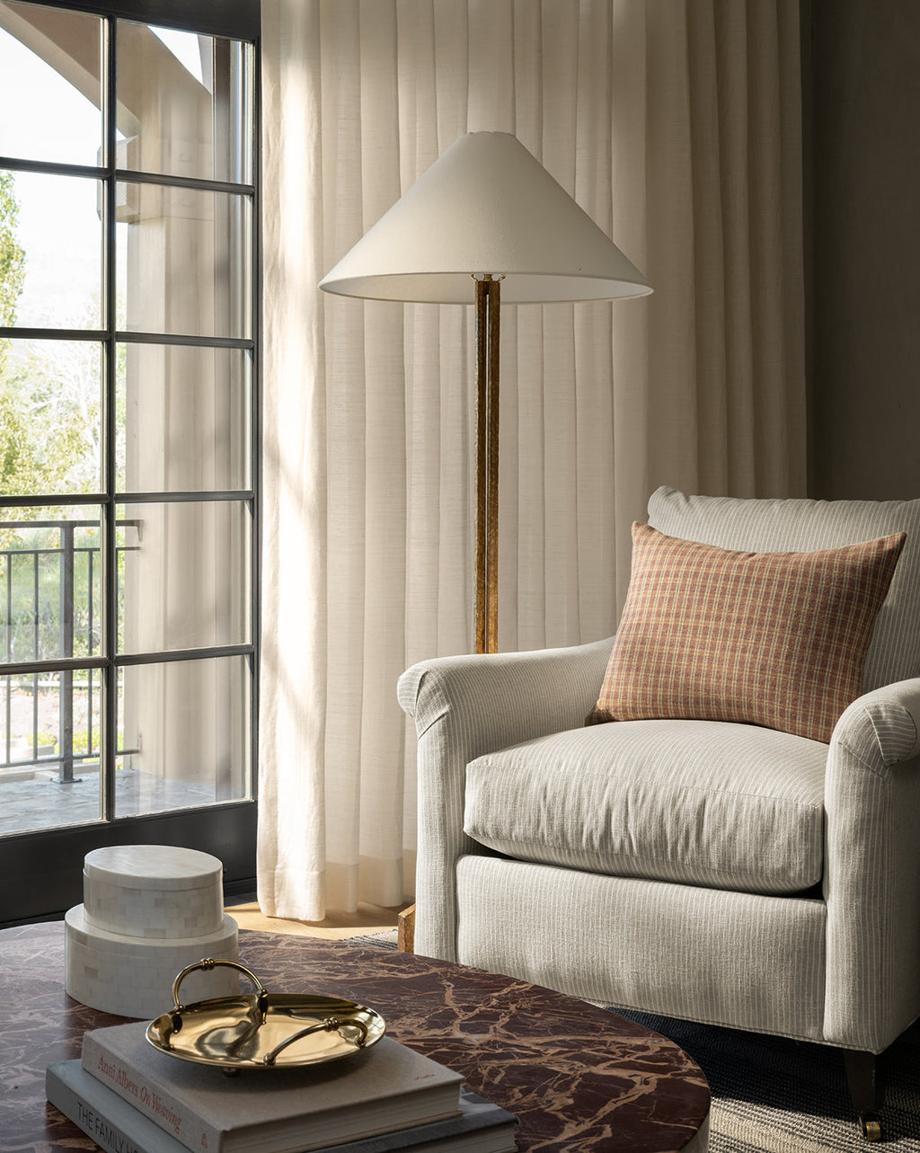 McGee & Co - Clifford Large Forged Floor Lamp