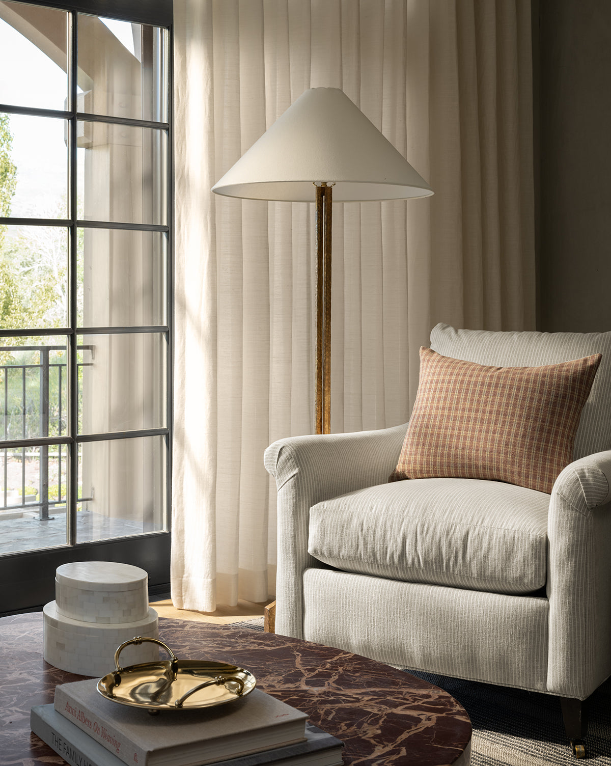 McGee & Co - Clifford Large Forged Floor Lamp
