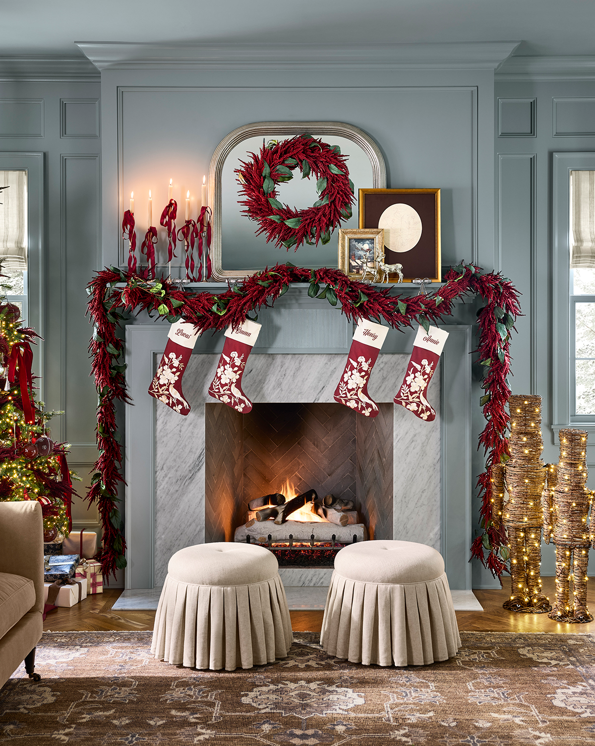 McGee & Co - 24" Amaranthus Faux Wreath