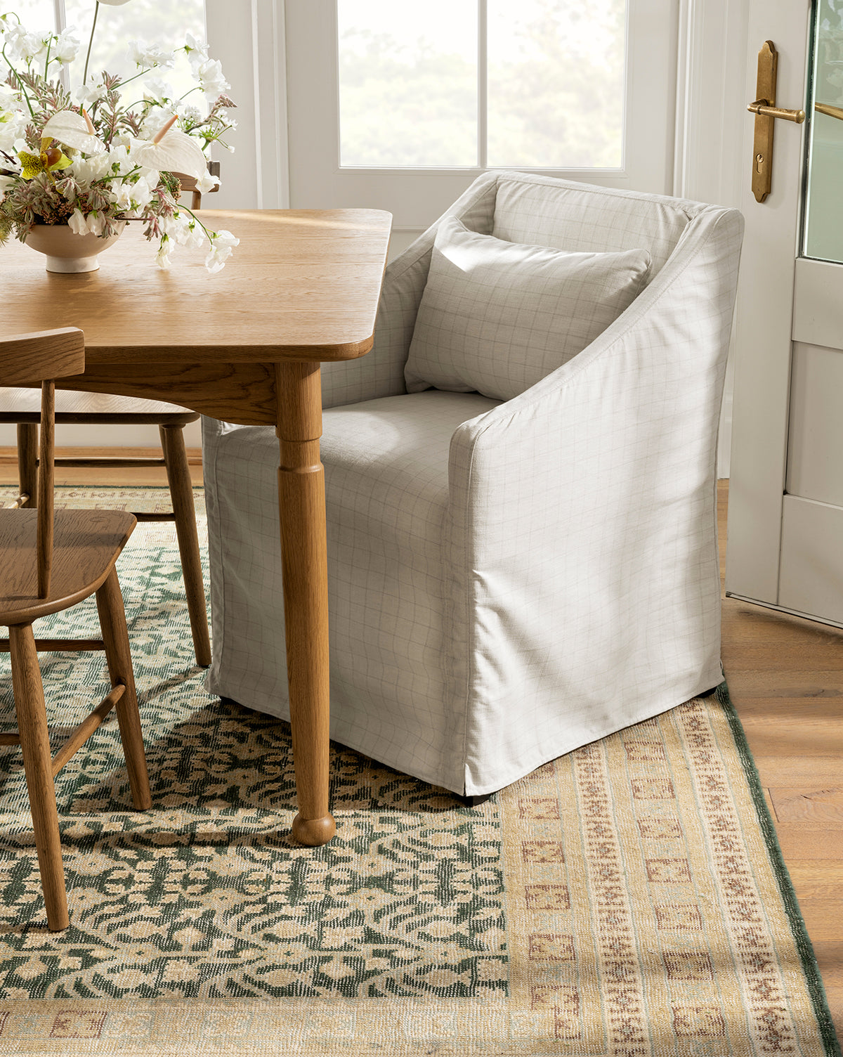 McGee & Co - Olivier Slipcover Dining Arm Chair