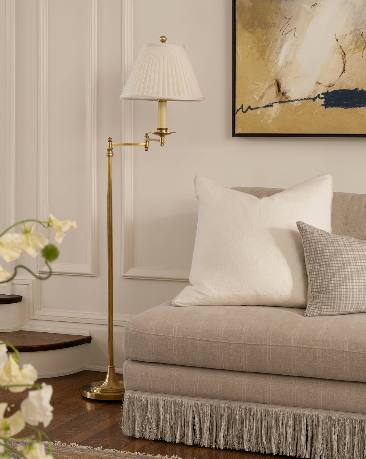 McGee & Co - Dorchester Swing Arm Floor Lamp