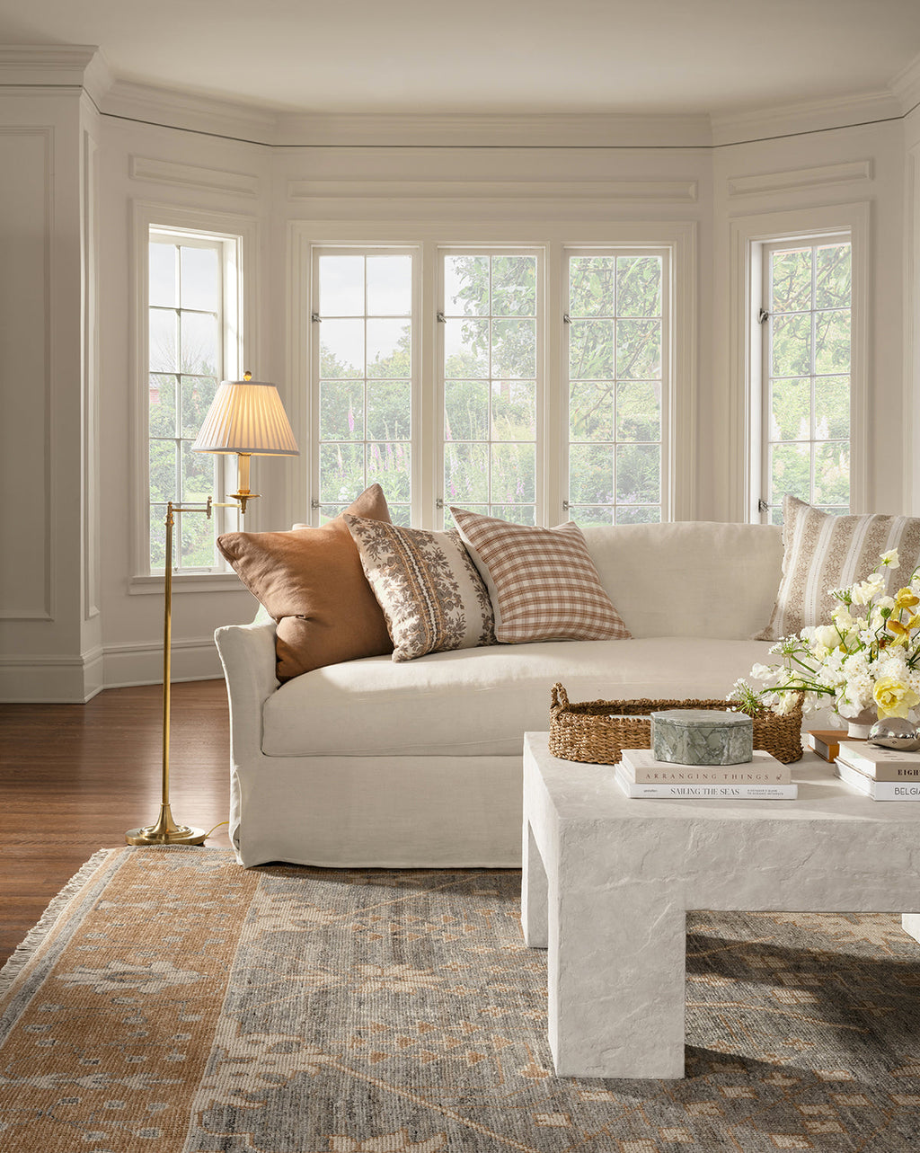 McGee & Co - Wilhelmina Classic Slipcover Sofa (85" - 110")
