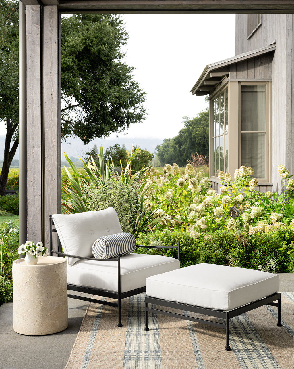 McGee & Co - Pomeroy Outdoor Ottoman (Ready to Ship)