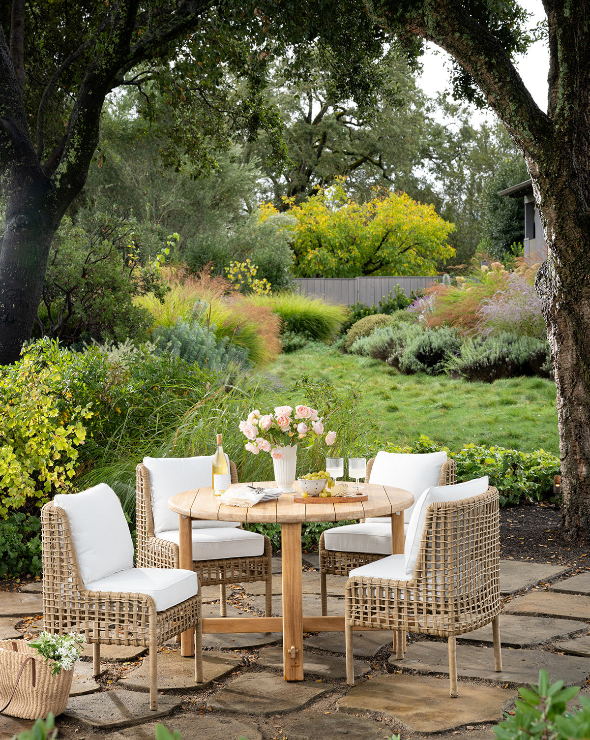 McGee & Co - McCarthy Round Teak Outdoor Dining Table