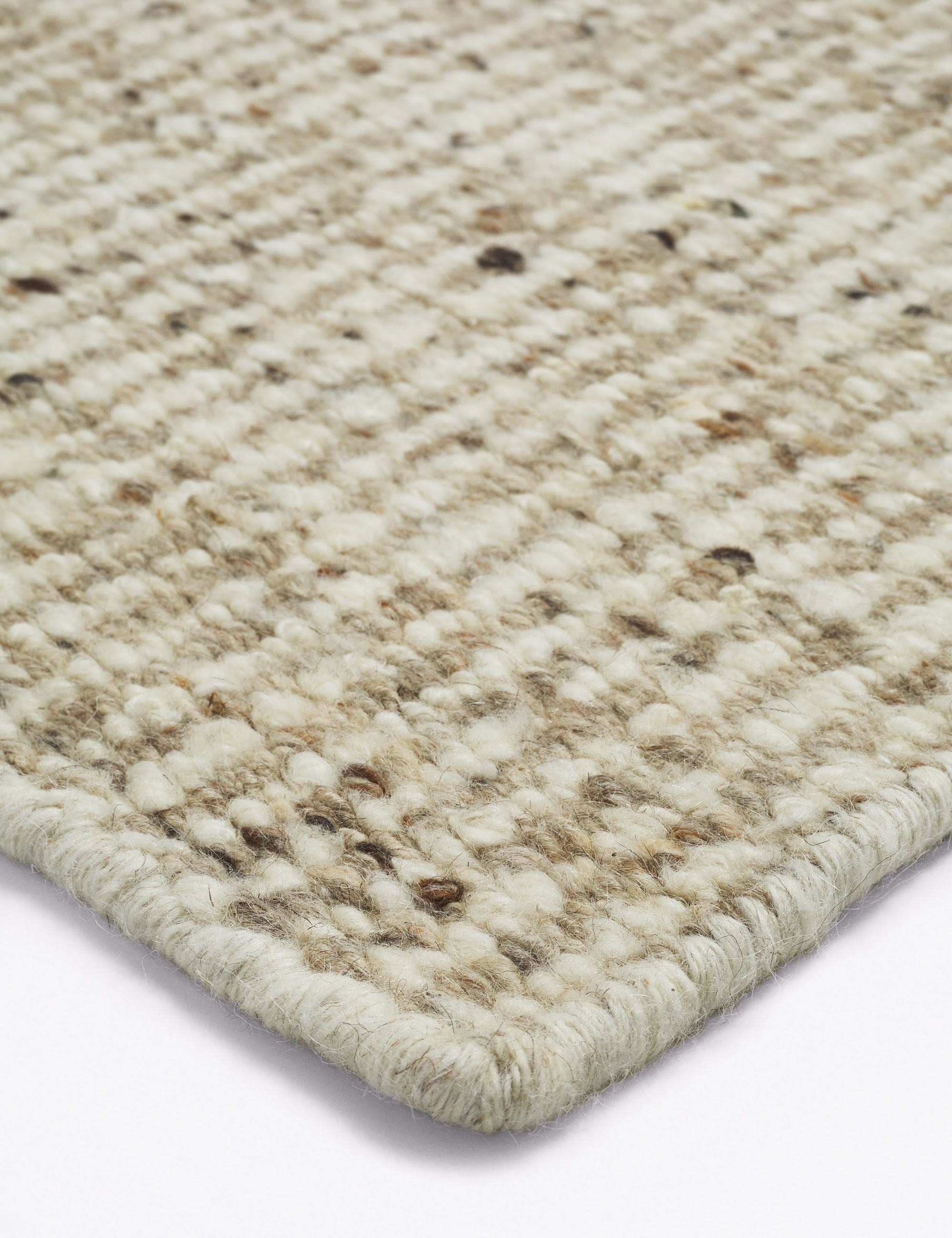 Lulu and Georgia - Taos Handwoven Wool Rug Swatch, Neutral