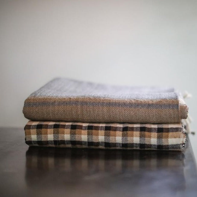 Terra Klay - Hansa Plaid Throw Blanket