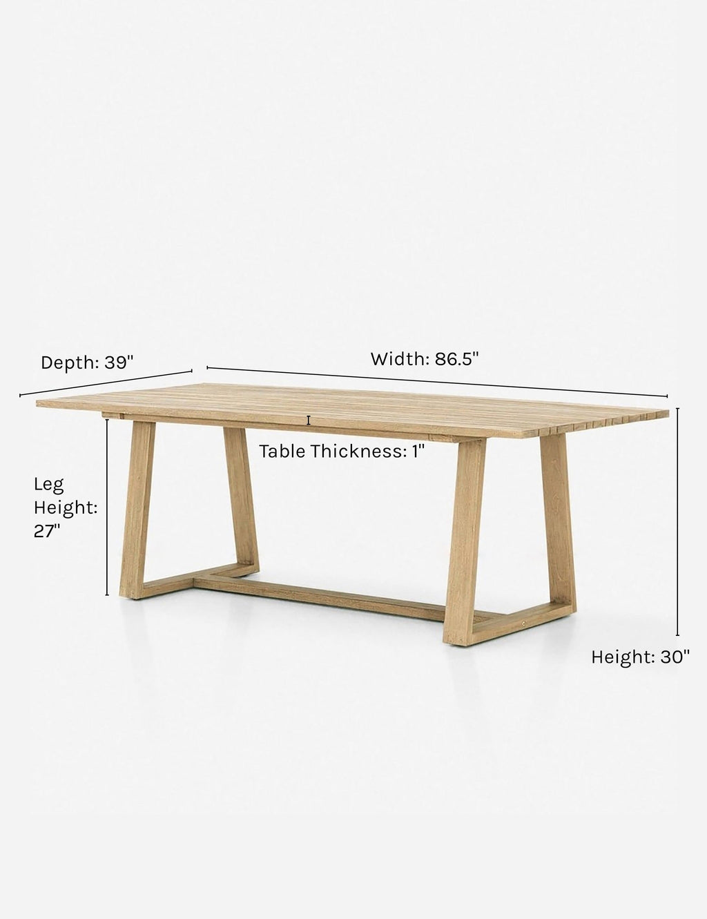 Lulu and Georgia - Tika Indoor / Outdoor Dining Table