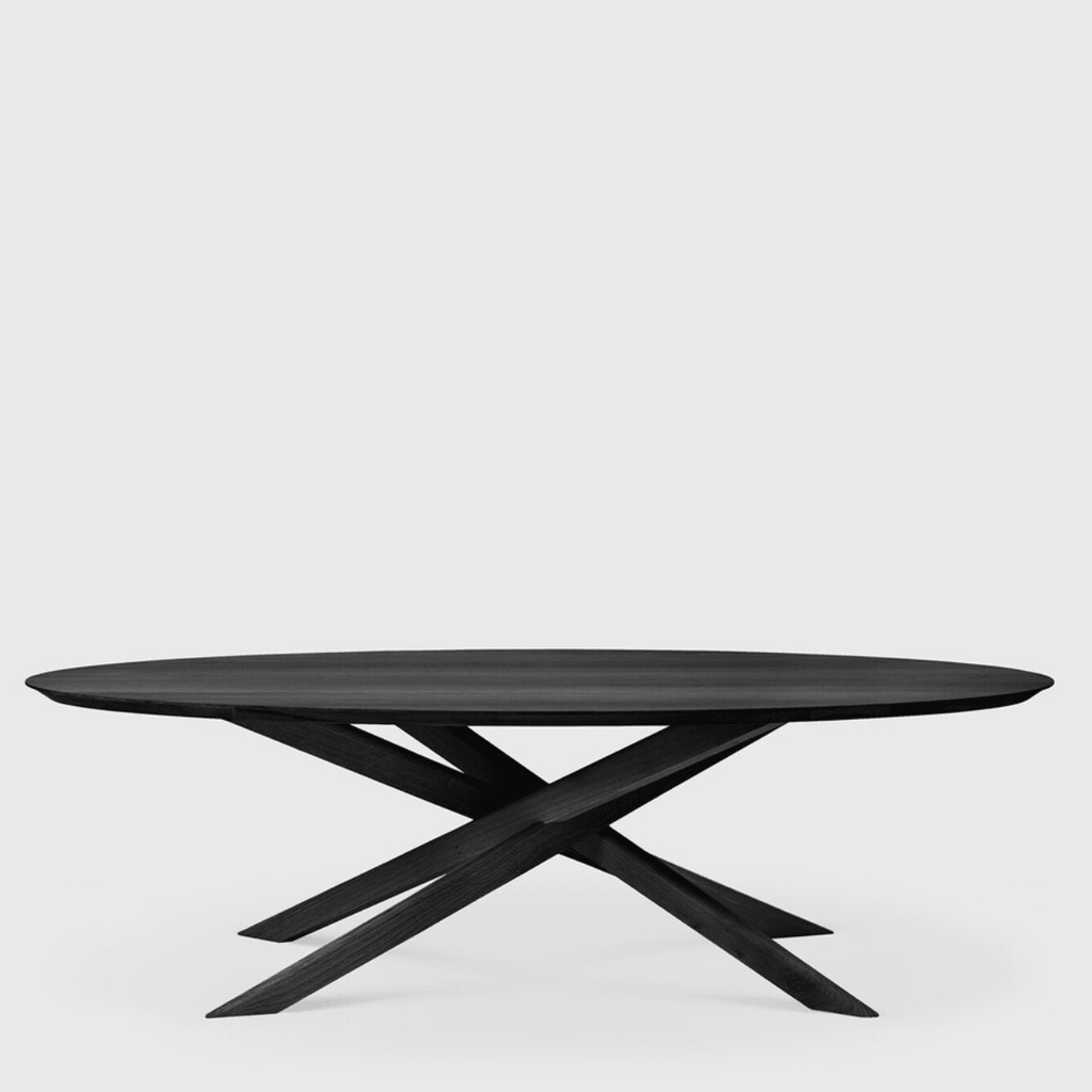 Urban Natural - Oval Mikado Dining Table - Black Oak