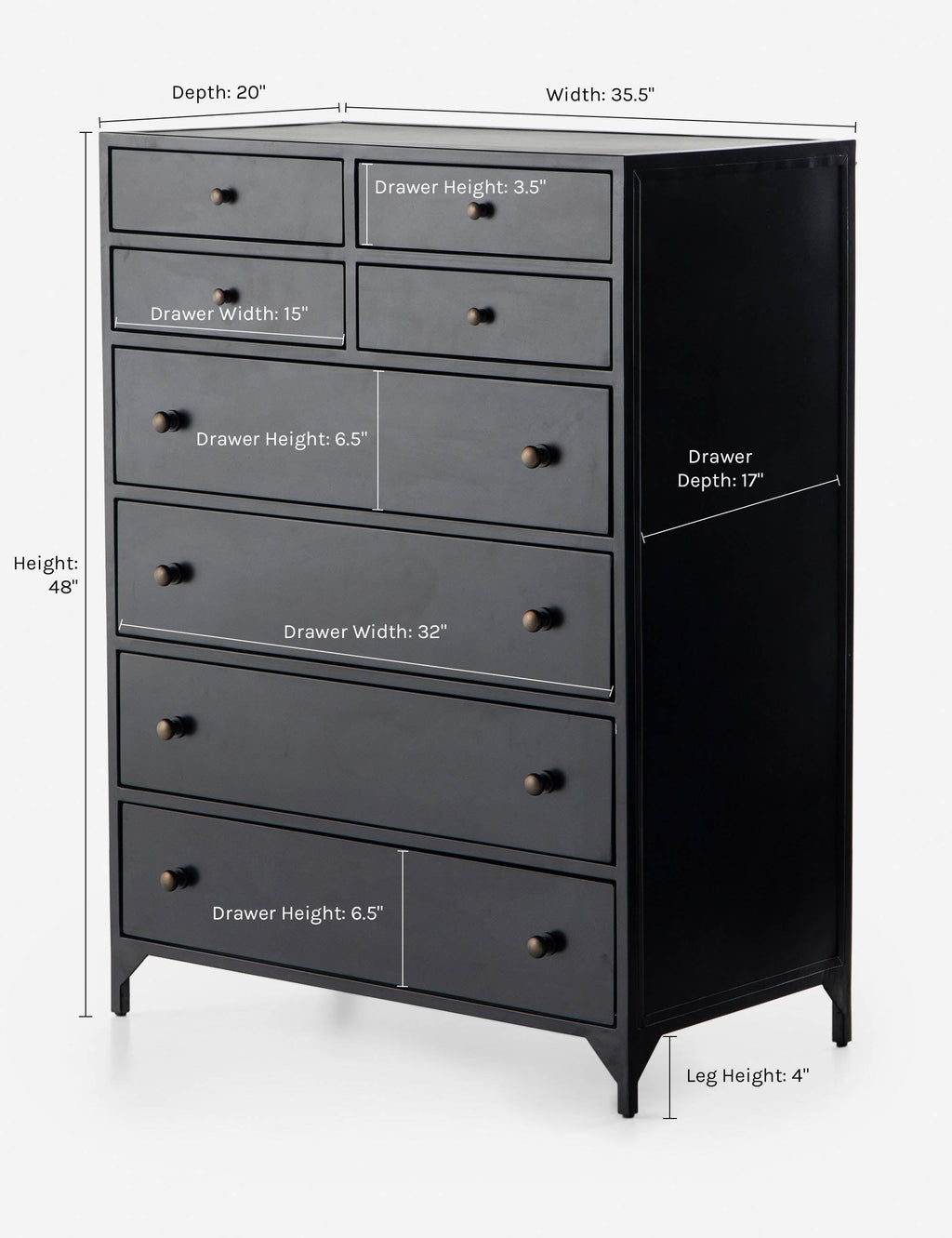 Lulu and Georgia - Verruca Tall Dresser