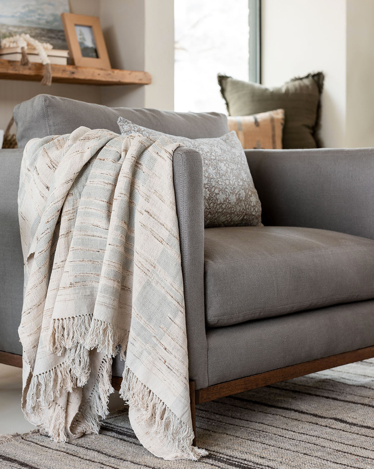 McGee & Co - Theodora Block Stripe Throw