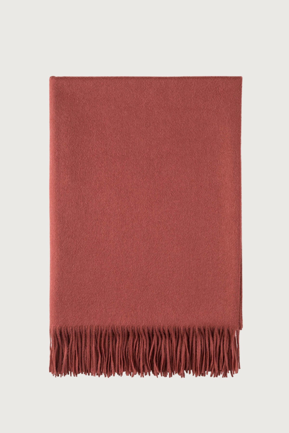 Johnstons of Elgin - Plain Red Cashmere Throw