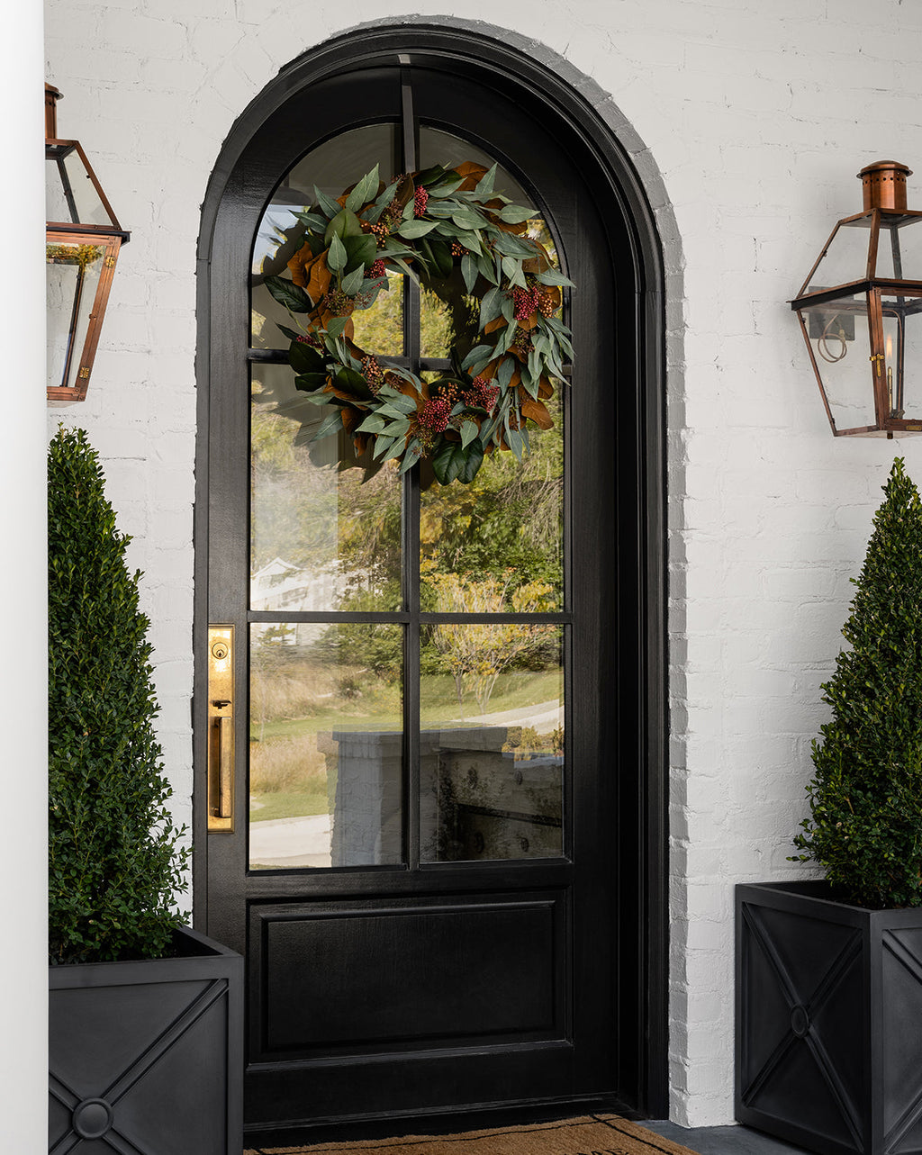 McGee & Co - 30" Faux Magnolia & Eucalyptus Wreath