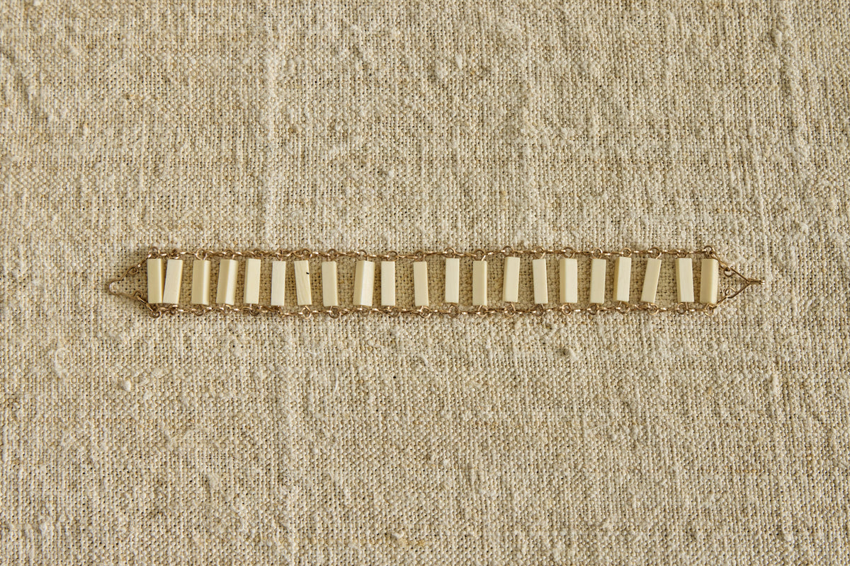 Nicky Kehoe - 1960s Ivory Link Bracelet